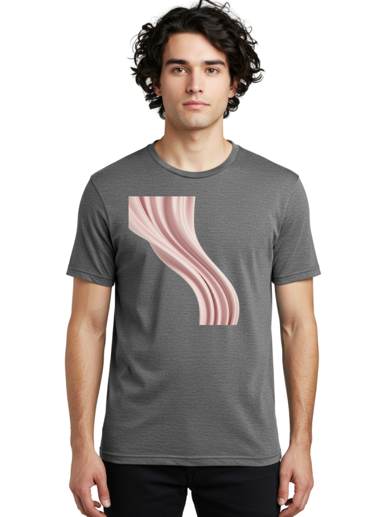 Pink-Ribbon Men'S Graphic Tee, 100% Cotton, Comfortable Casual Summer Wear, Machine Washable, Vintage Camera, Old Camera, Antique Camera, Black Camera, Classic Photography, Photography Equipment, Nostalgic Device, Film Camera, Camera Art Bag960