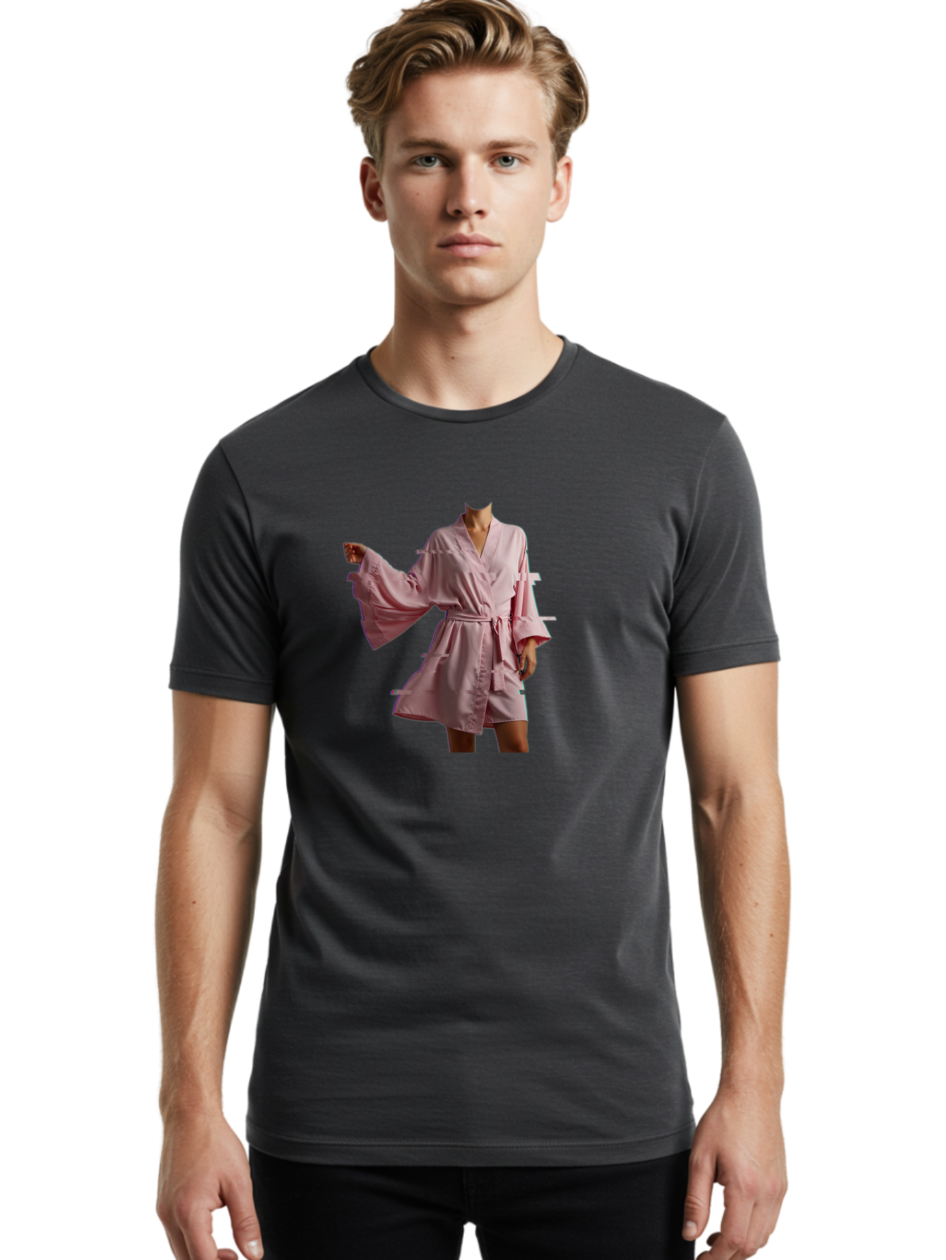 Pink-Robe-1 Men'S Graphic Tee, 100% Cotton, Comfortable Casual Summer Wear, Machine Washable, Vintage Camera, Old Camera, Antique Camera, Black Camera, Classic Photography, Photography Equipment, Nostalgic Device, Film Camera, Camera Art Bag961