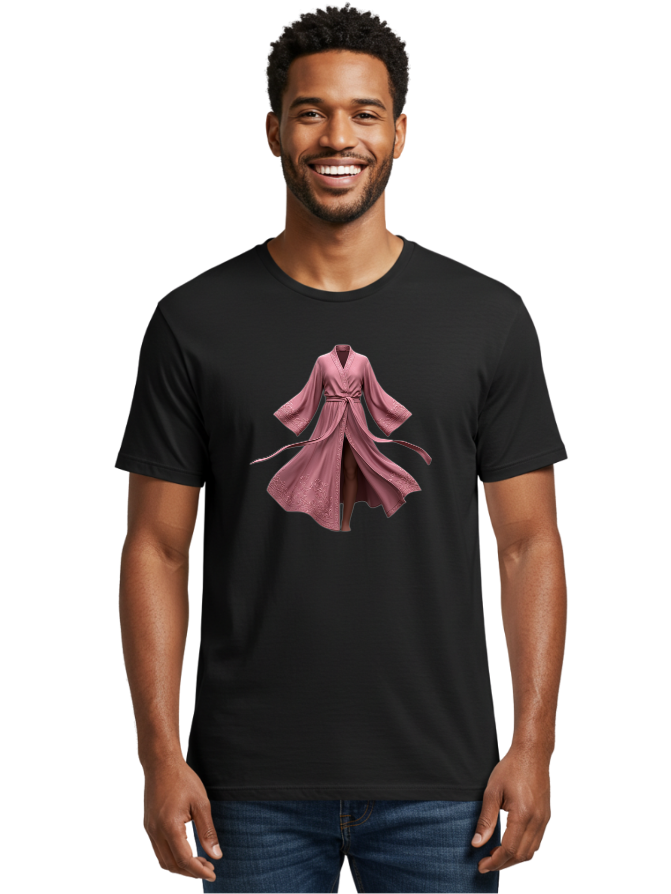 Pink-Robe-2 Men'S Graphic Tee, 100% Cotton, Comfortable Casual Summer Wear, Machine Washable, Vintage Camera, Old Camera, Antique Camera, Black Camera, Classic Photography, Photography Equipment, Nostalgic Device, Film Camera, Camera Art Bag962