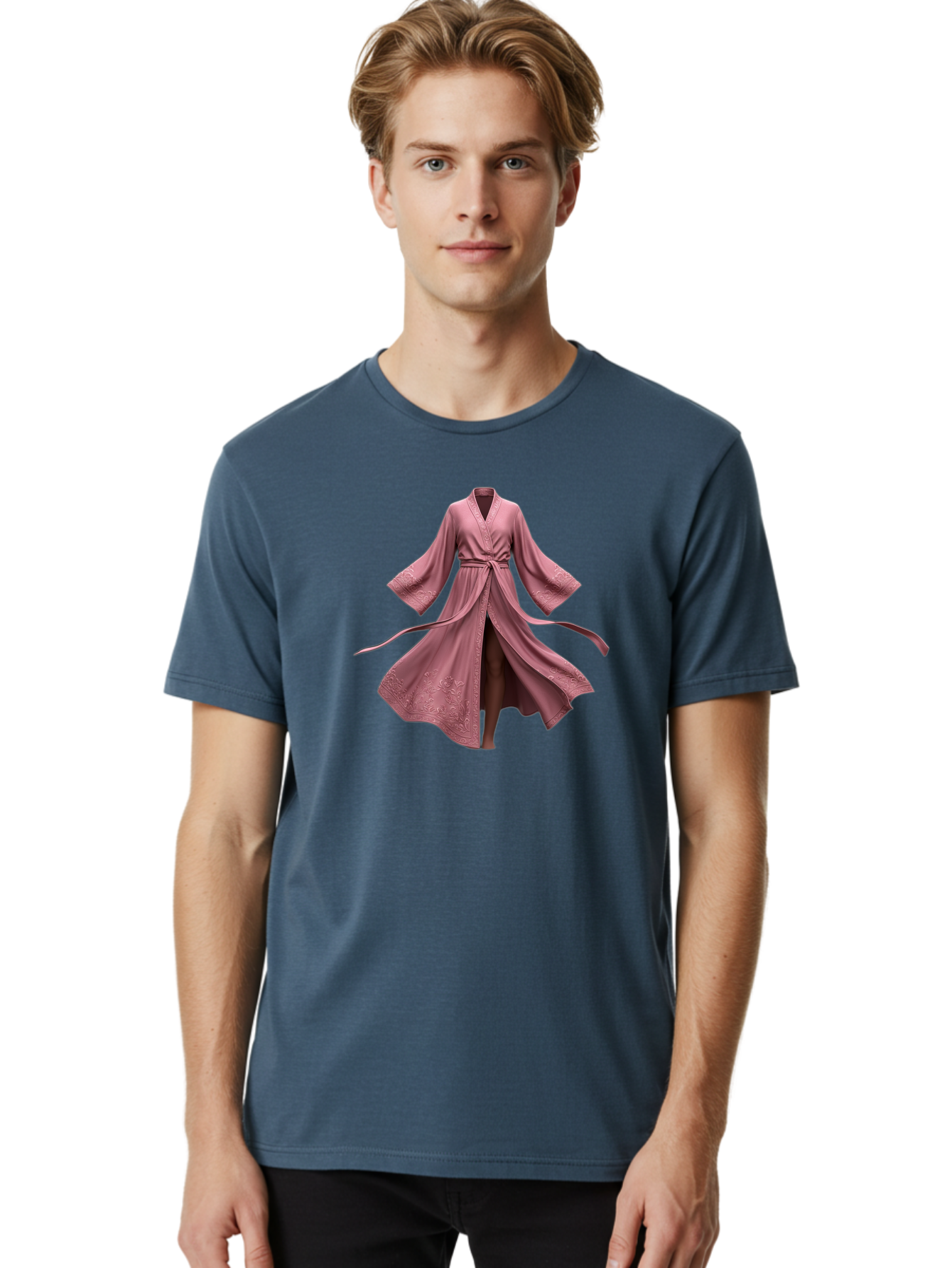 Pink-Robe-2 Men'S Graphic Tee, 100% Cotton, Comfortable Casual Summer Wear, Machine Washable, Vintage Camera, Old Camera, Antique Camera, Black Camera, Classic Photography, Photography Equipment, Nostalgic Device, Film Camera, Camera Art Bag962