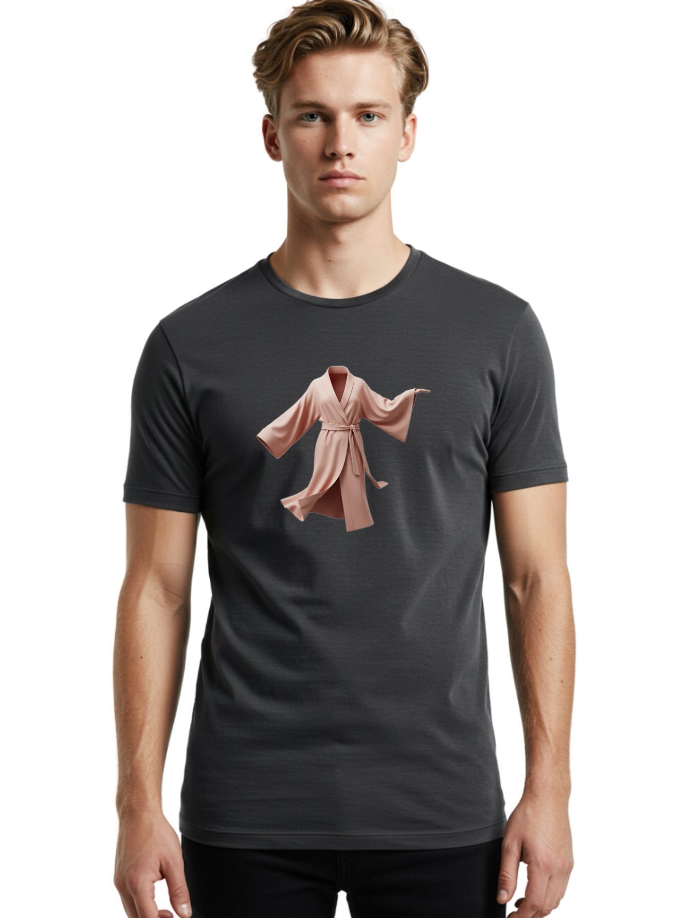 Pink-Robe-4 Men'S Graphic Tee, 100% Cotton, Comfortable Casual Summer Wear, Machine Washable, Vintage Camera, Old Camera, Antique Camera, Black Camera, Classic Photography, Photography Equipment, Nostalgic Device, Film Camera, Camera Art Bag964