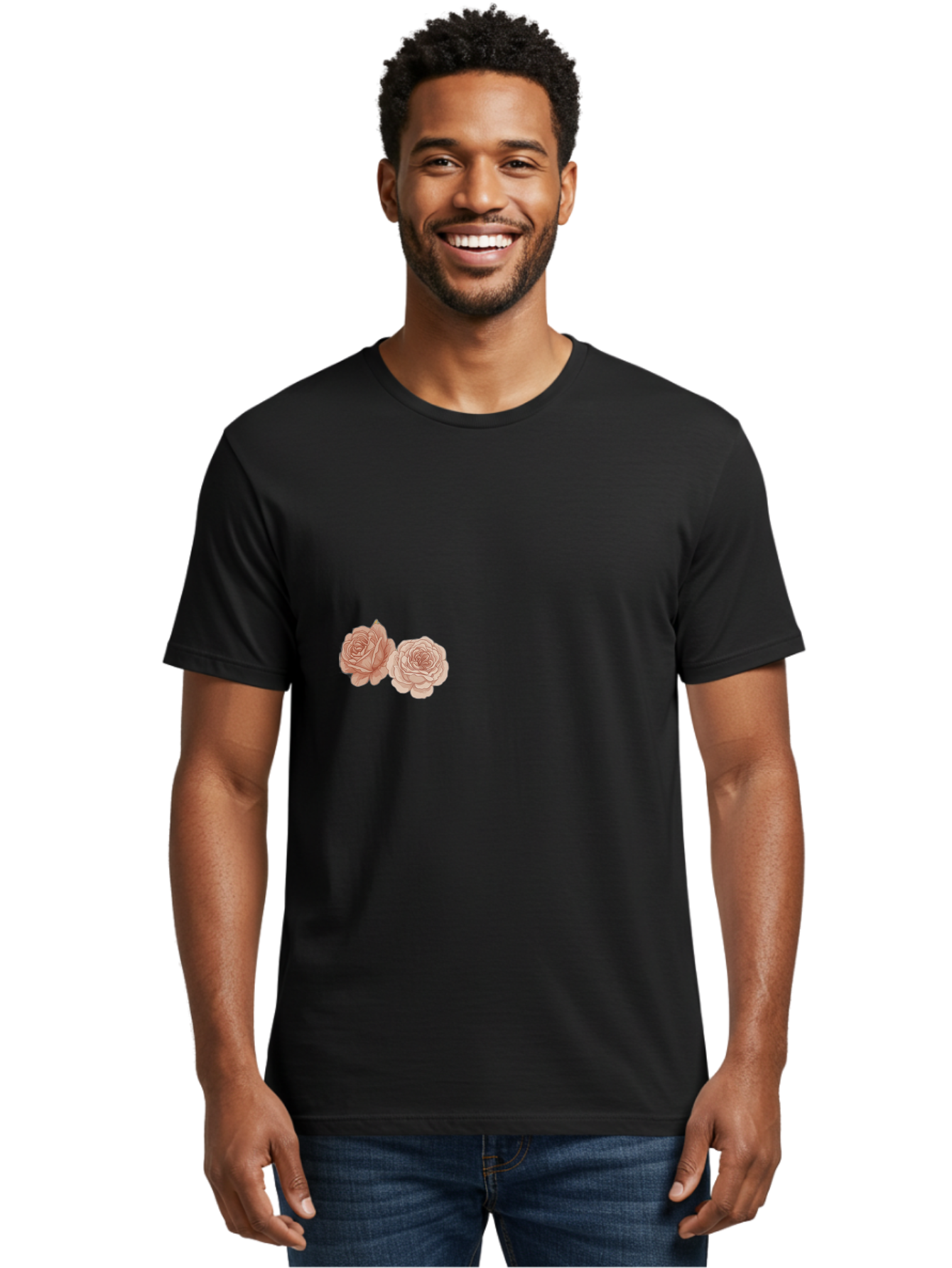 Pink-Roses Men'S Graphic Tee, 100% Cotton, Comfortable Casual Summer Wear, Machine Washable, Vintage Camera, Old Camera, Antique Camera, Black Camera, Classic Photography, Photography Equipment, Nostalgic Device, Film Camera, Camera Art Bag967