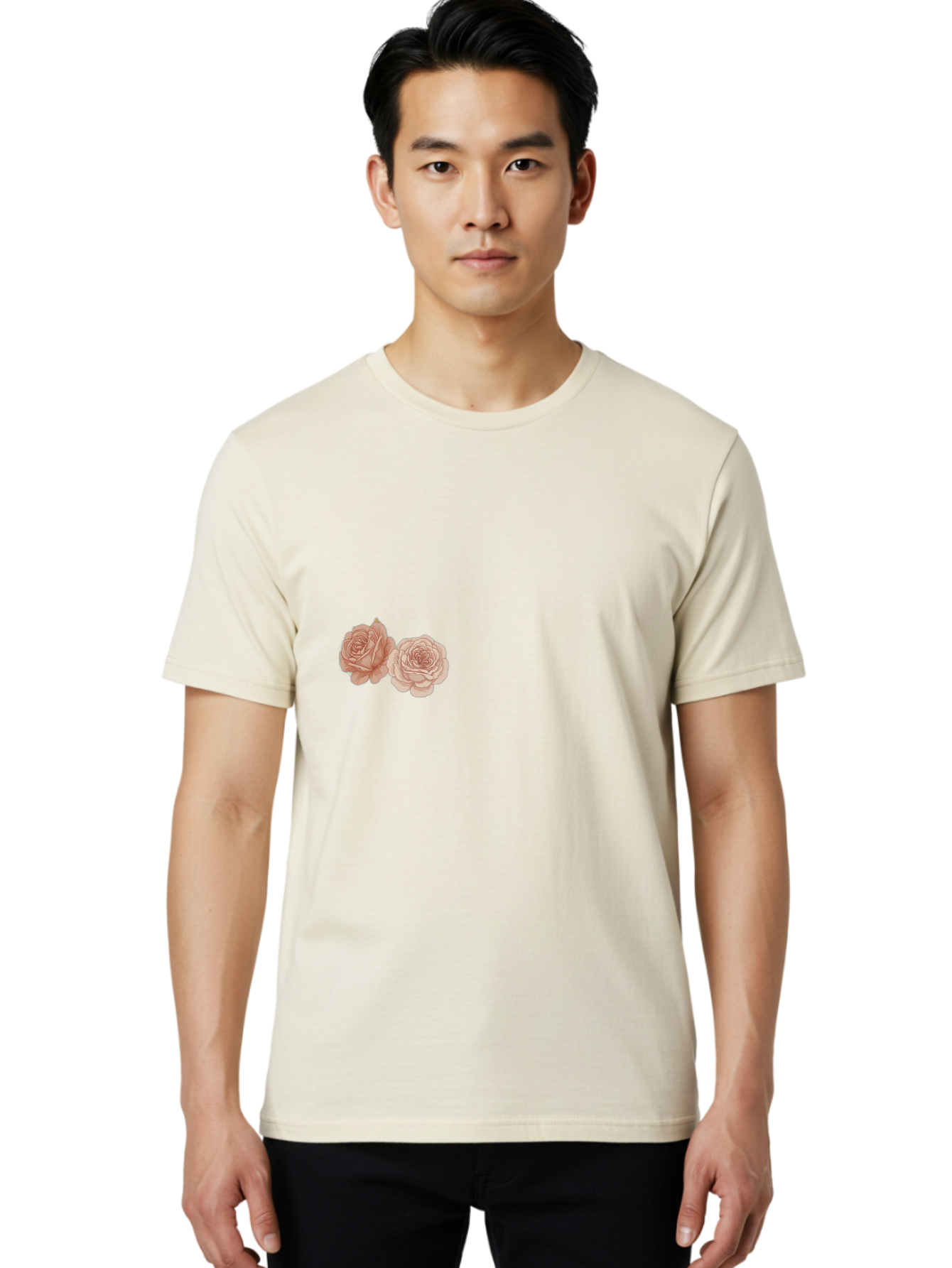 Pink-Roses Men'S Graphic Tee, 100% Cotton, Comfortable Casual Summer Wear, Machine Washable, Vintage Camera, Old Camera, Antique Camera, Black Camera, Classic Photography, Photography Equipment, Nostalgic Device, Film Camera, Camera Art Bag967