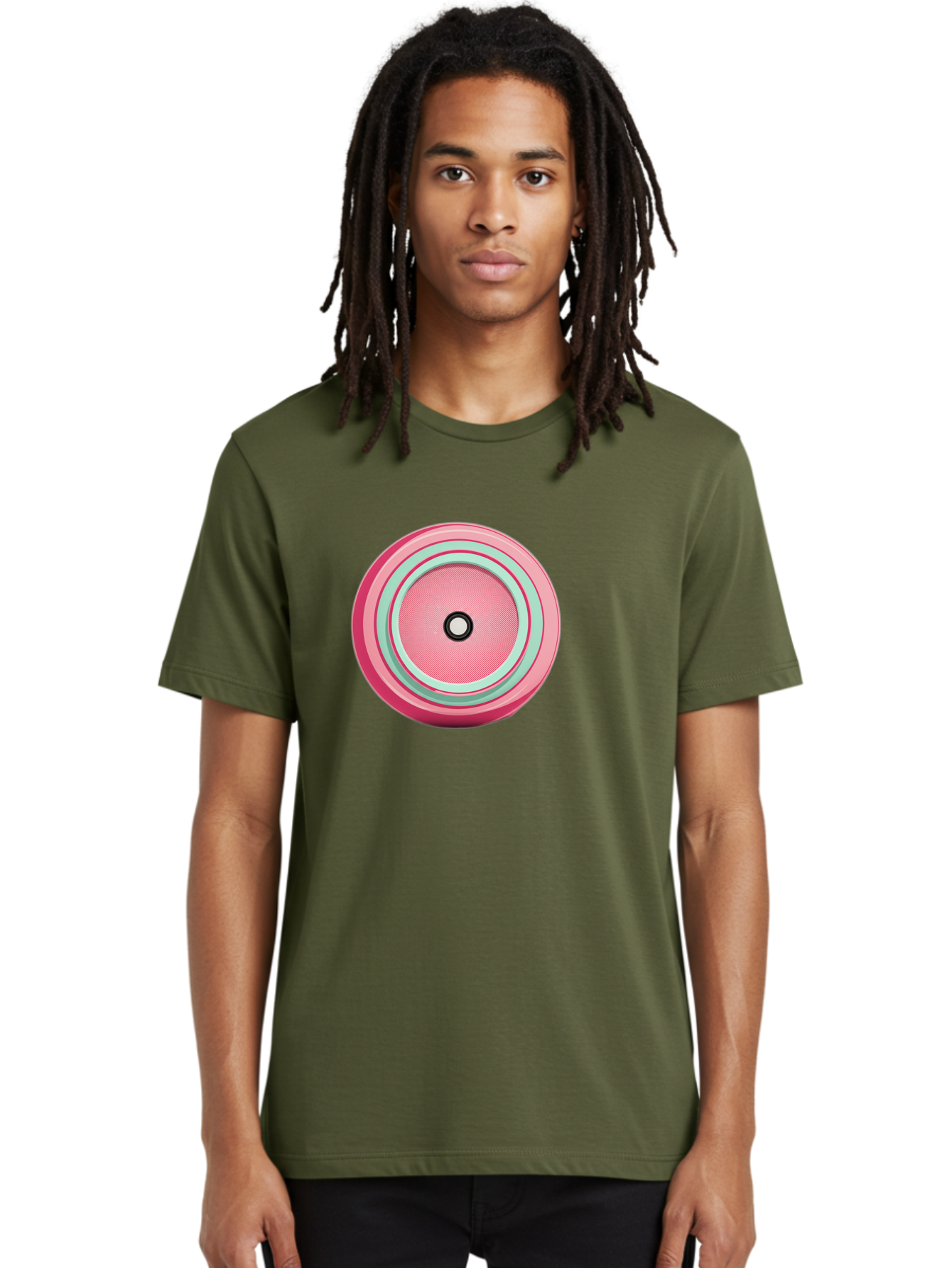 Pink-Speaker Men'S Graphic Tee, 100% Cotton, Comfortable Casual Summer Wear, Machine Washable, Vintage Camera, Old Camera, Antique Camera, Black Camera, Classic Photography, Photography Equipment, Nostalgic Device, Film Camera, Camera Art Bag969