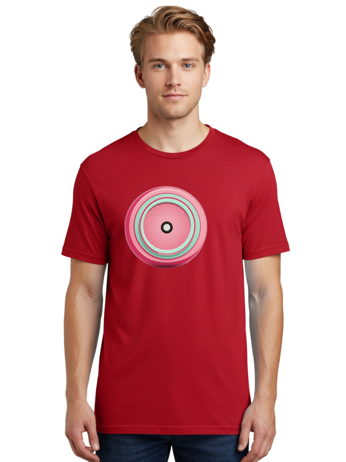 Pink-Speaker Men'S Graphic Tee, 100% Cotton, Comfortable Casual Summer Wear, Machine Washable, Vintage Camera, Old Camera, Antique Camera, Black Camera, Classic Photography, Photography Equipment, Nostalgic Device, Film Camera, Camera Art Bag969