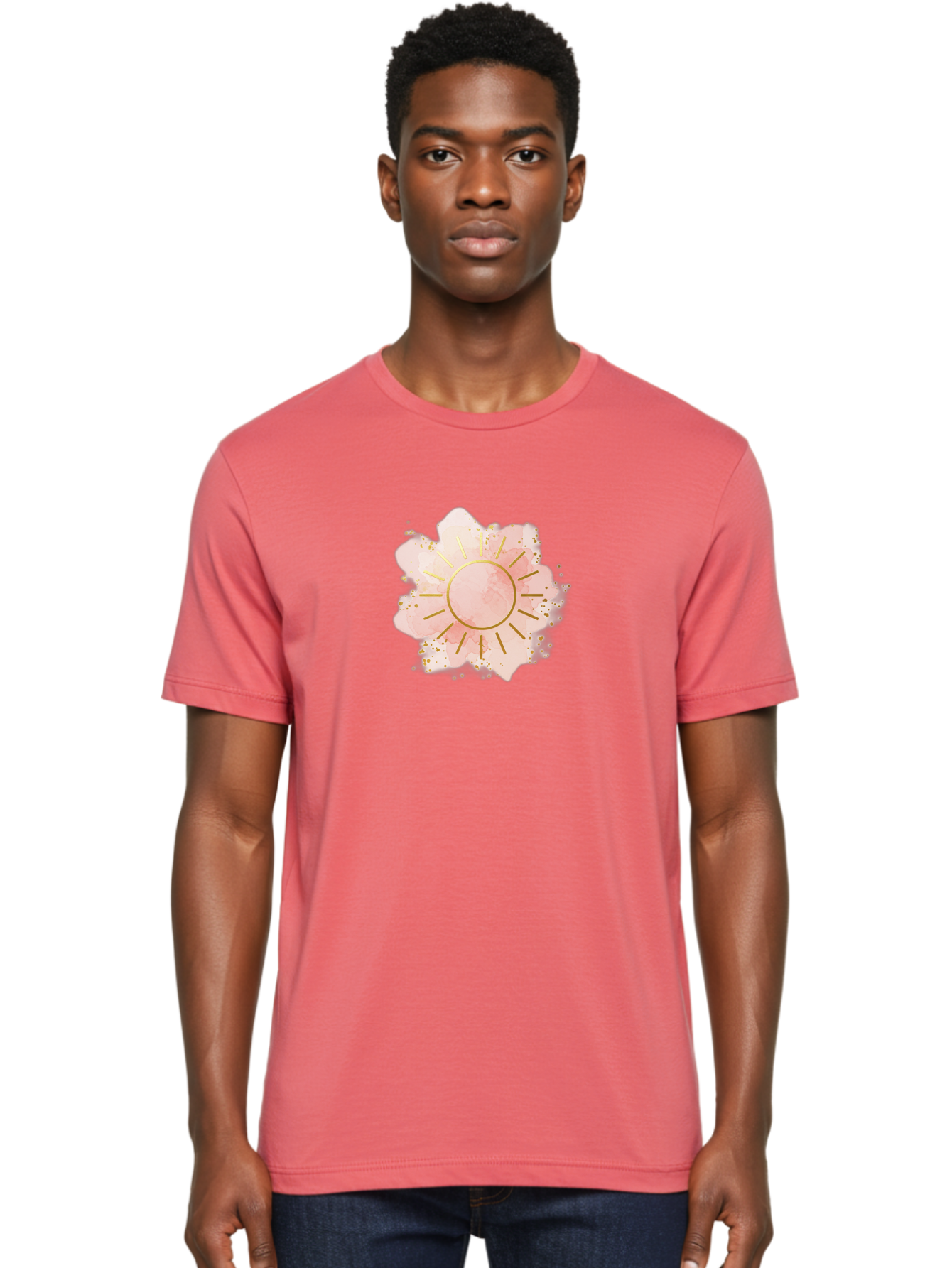 Pink-Sun Men'S Graphic Tee, 100% Cotton, Comfortable Casual Summer Wear, Machine Washable, Vintage Camera, Old Camera, Antique Camera, Black Camera, Classic Photography, Photography Equipment, Nostalgic Device, Film Camera, Camera Art Bag971