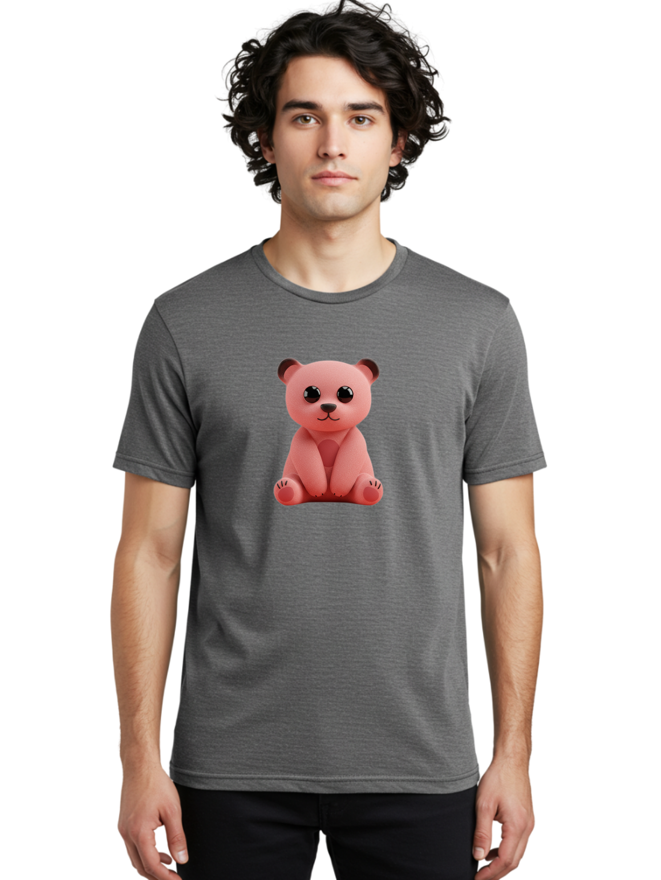 Pink-Teddy-Bear Men'S Graphic Tee, 100% Cotton, Comfortable Casual Summer Wear, Machine Washable, Vintage Camera, Old Camera, Antique Camera, Black Camera, Classic Photography, Photography Equipment, Nostalgic Device, Film Camera, Camera Art Bag973
