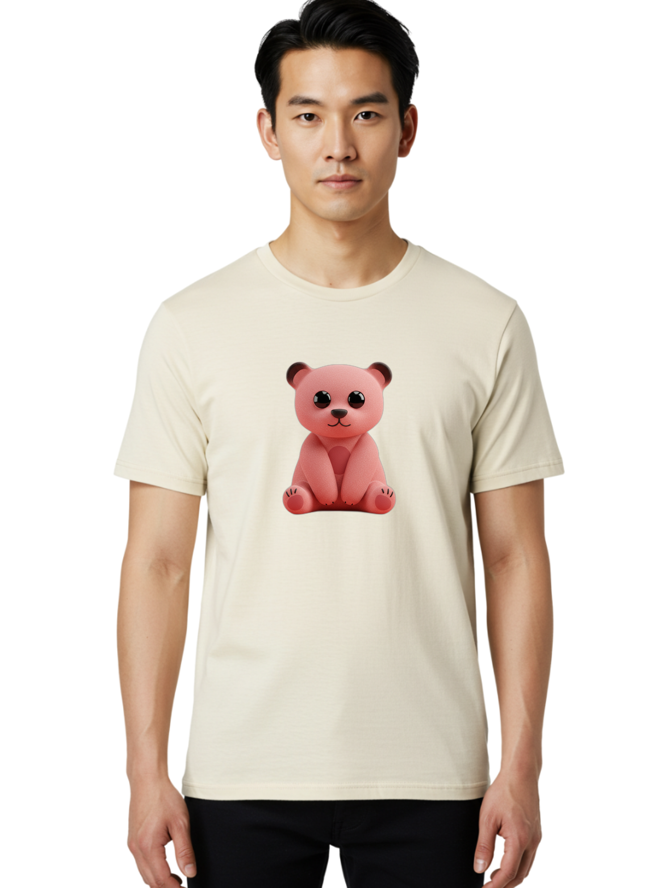 Pink-Teddy-Bear Men'S Graphic Tee, 100% Cotton, Comfortable Casual Summer Wear, Machine Washable, Vintage Camera, Old Camera, Antique Camera, Black Camera, Classic Photography, Photography Equipment, Nostalgic Device, Film Camera, Camera Art Bag973