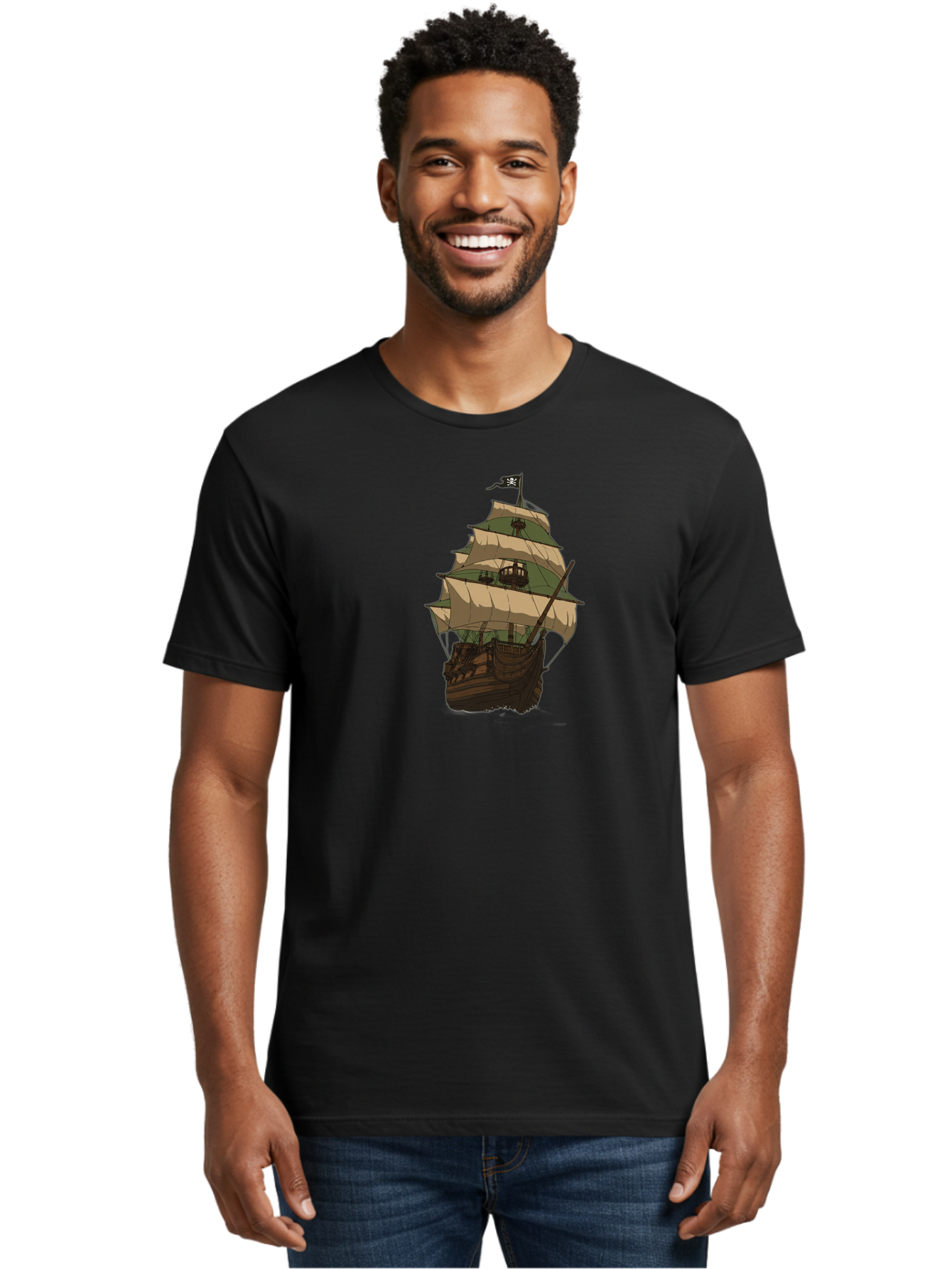 Pirate-Ship Men'S Graphic Tee, 100% Cotton, Comfortable Casual Summer Wear, Machine Washable, Vintage Camera, Old Camera, Antique Camera, Black Camera, Classic Photography, Photography Equipment, Nostalgic Device, Film Camera, Camera Art Bag974