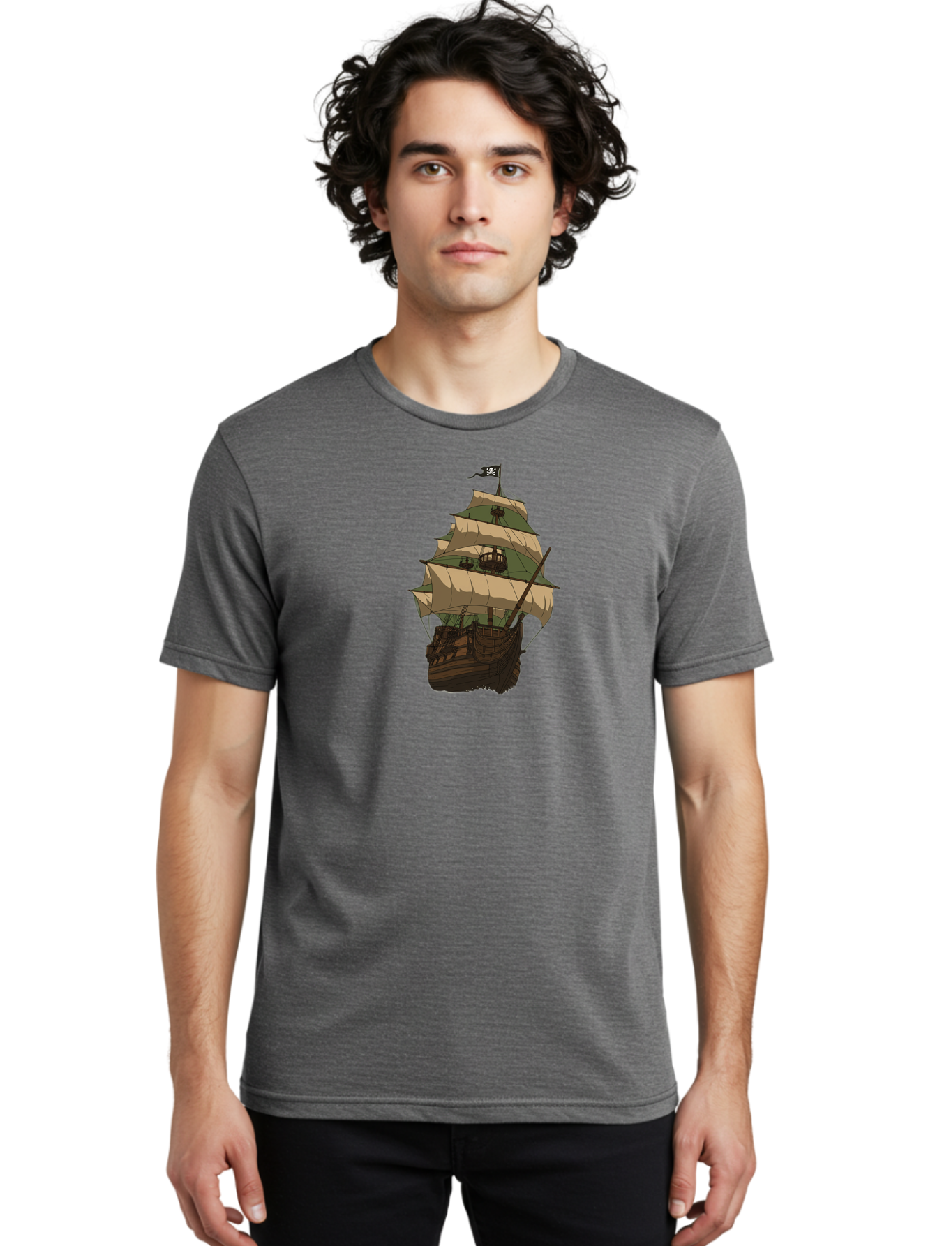 Pirate-Ship Men'S Graphic Tee, 100% Cotton, Comfortable Casual Summer Wear, Machine Washable, Vintage Camera, Old Camera, Antique Camera, Black Camera, Classic Photography, Photography Equipment, Nostalgic Device, Film Camera, Camera Art Bag974