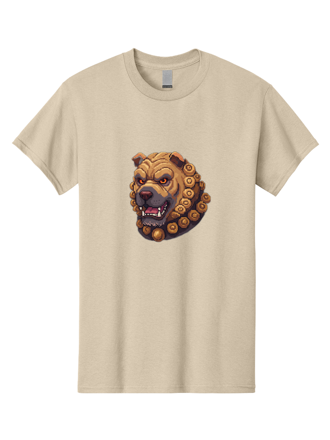 Pixelated-Dog-Head-With-Spiked-Collar Men'S Graphic Tee, 100% Cotton, Comfortable Casual Summer Wear, Machine Washable, Vintage Camera, Old Camera, Antique Camera, Black Camera, Classic Photography, Photography Equipment, Nostalgic Device, Bag976