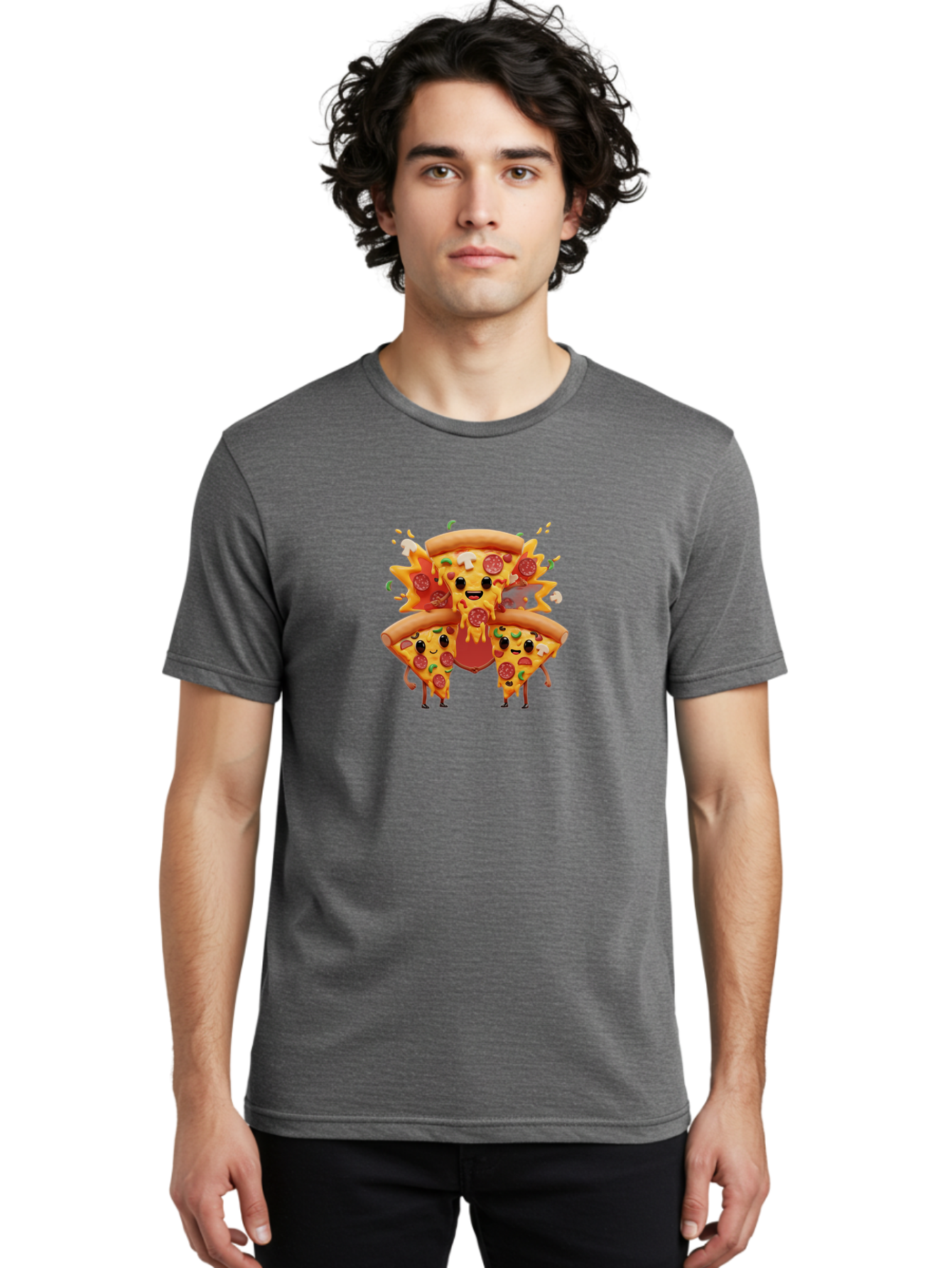 Pizza-Slices Men'S Graphic Tee, 100% Cotton, Comfortable Casual Summer Wear, Machine Washable, Vintage Camera, Old Camera, Antique Camera, Black Camera, Classic Photography, Photography Equipment, Nostalgic Device, Film Camera, Camera Art Bag977