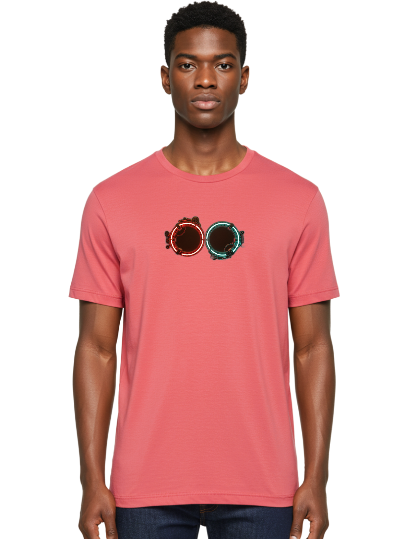 Portals Men'S Graphic Tee, 100% Cotton, Comfortable Casual Summer Wear, Machine Washable, Vintage Camera, Old Camera, Antique Camera, Black Camera, Classic Photography, Photography Equipment, Nostalgic Device, Film Camera, Camera Art Bag980