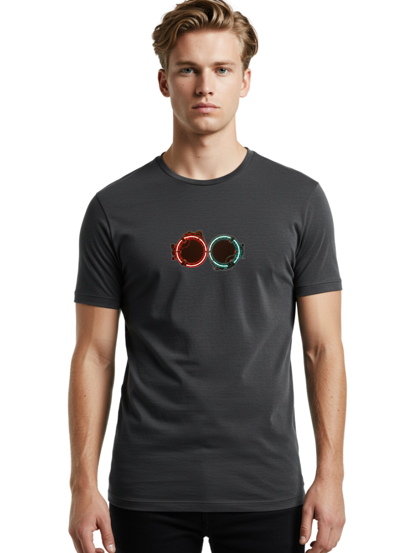 Portals Men'S Graphic Tee, 100% Cotton, Comfortable Casual Summer Wear, Machine Washable, Vintage Camera, Old Camera, Antique Camera, Black Camera, Classic Photography, Photography Equipment, Nostalgic Device, Film Camera, Camera Art Bag980