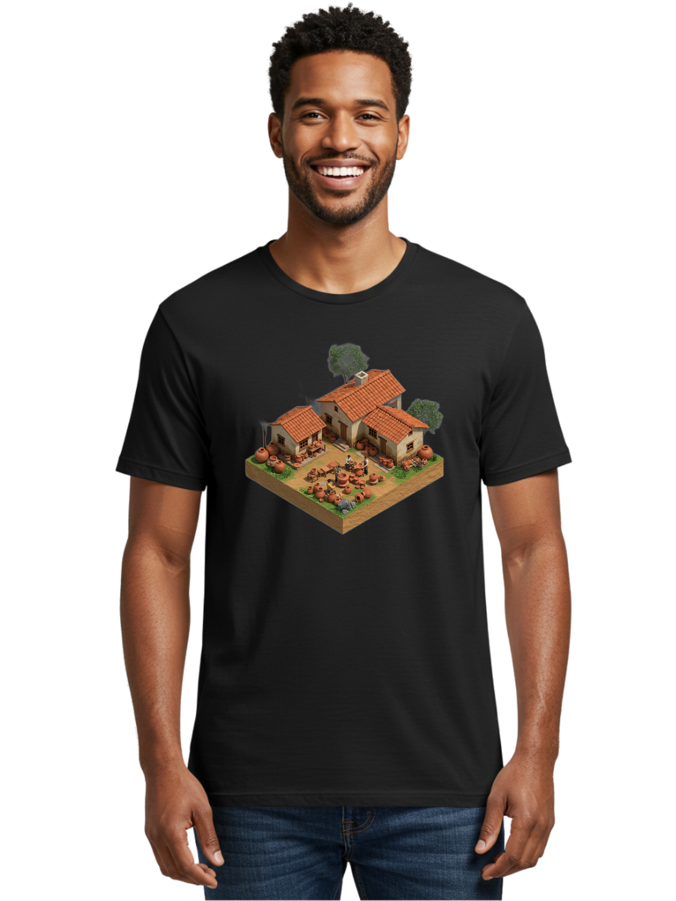Pottery-Workshop Men'S Graphic Tee, 100% Cotton, Comfortable Casual Summer Wear, Machine Washable, Vintage Camera, Old Camera, Antique Camera, Black Camera, Classic Photography, Photography Equipment, Nostalgic Device, Film Camera, Camera Art Bag982