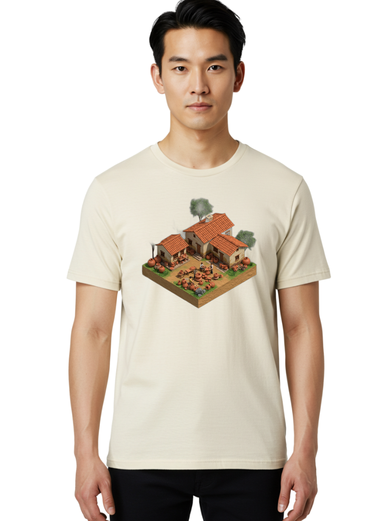 Pottery-Workshop Men'S Graphic Tee, 100% Cotton, Comfortable Casual Summer Wear, Machine Washable, Vintage Camera, Old Camera, Antique Camera, Black Camera, Classic Photography, Photography Equipment, Nostalgic Device, Film Camera, Camera Art Bag982