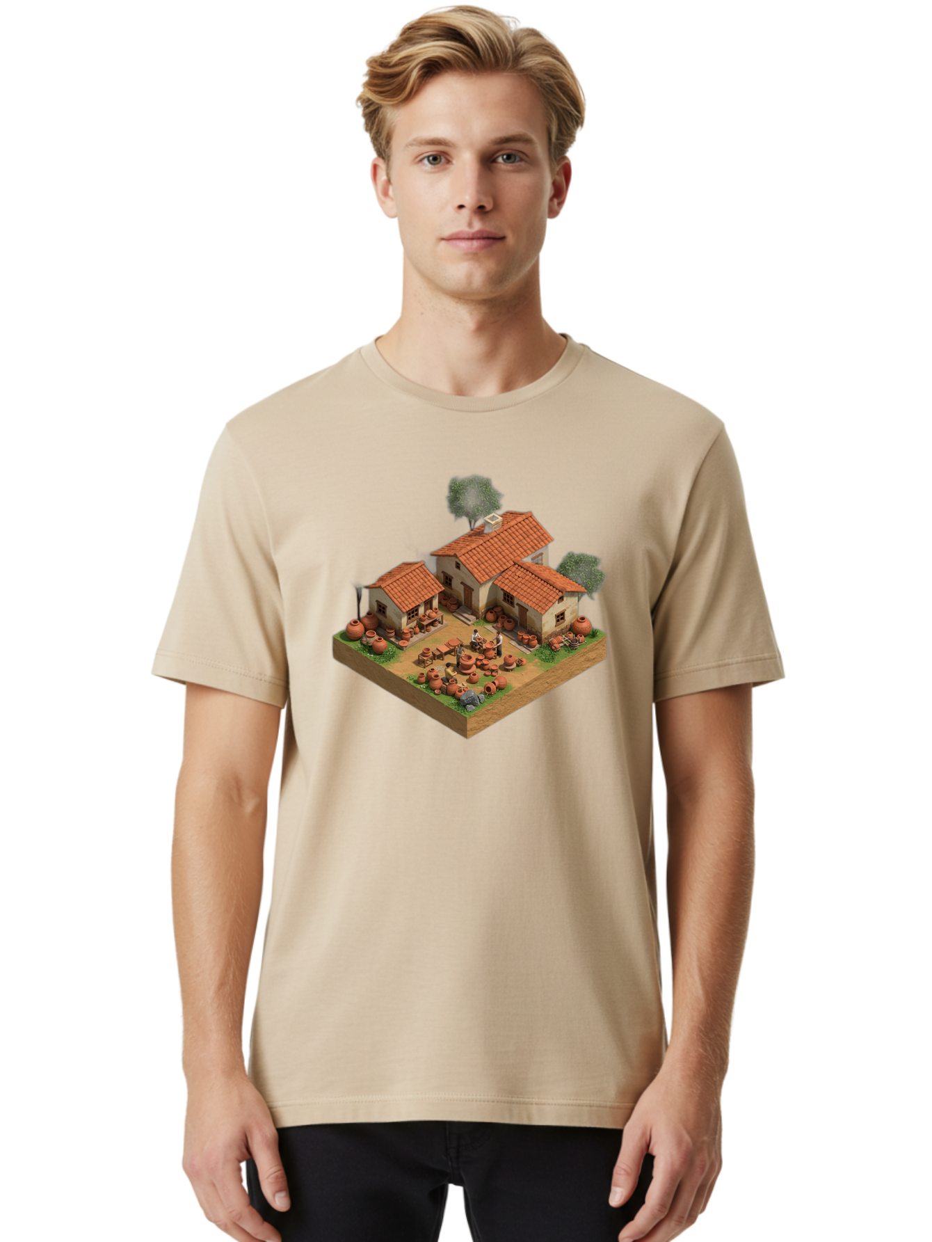 Pottery-Workshop Men'S Graphic Tee, 100% Cotton, Comfortable Casual Summer Wear, Machine Washable, Vintage Camera, Old Camera, Antique Camera, Black Camera, Classic Photography, Photography Equipment, Nostalgic Device, Film Camera, Camera Art Bag982