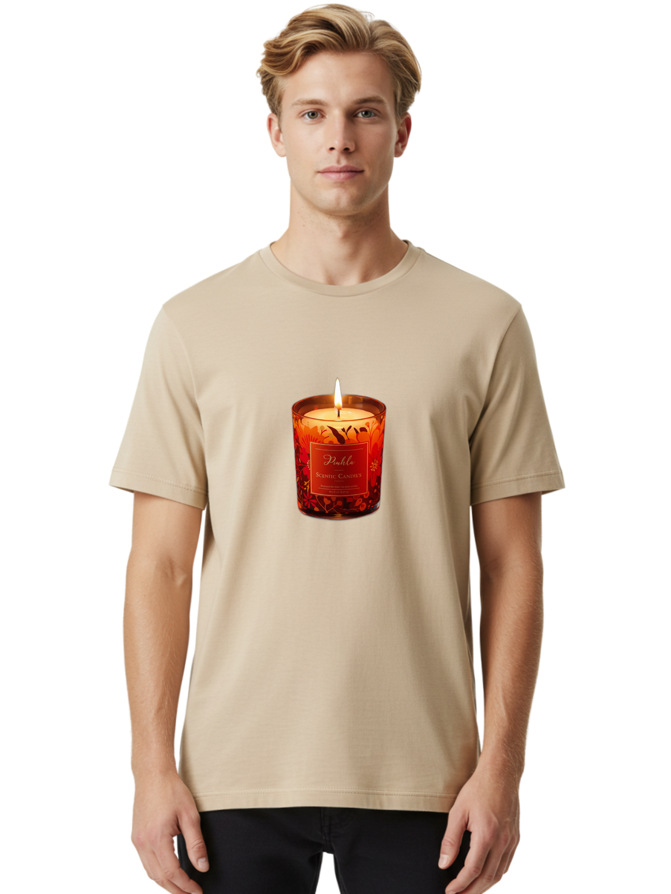 Puhla-Scentic-Candle Men'S Graphic Tee, 100% Cotton, Comfortable Casual Summer Wear, Machine Washable, Vintage Camera, Old Camera, Antique Camera, Black Camera, Classic Photography, Photography Equipment, Nostalgic Device, Film Camera, Bag983