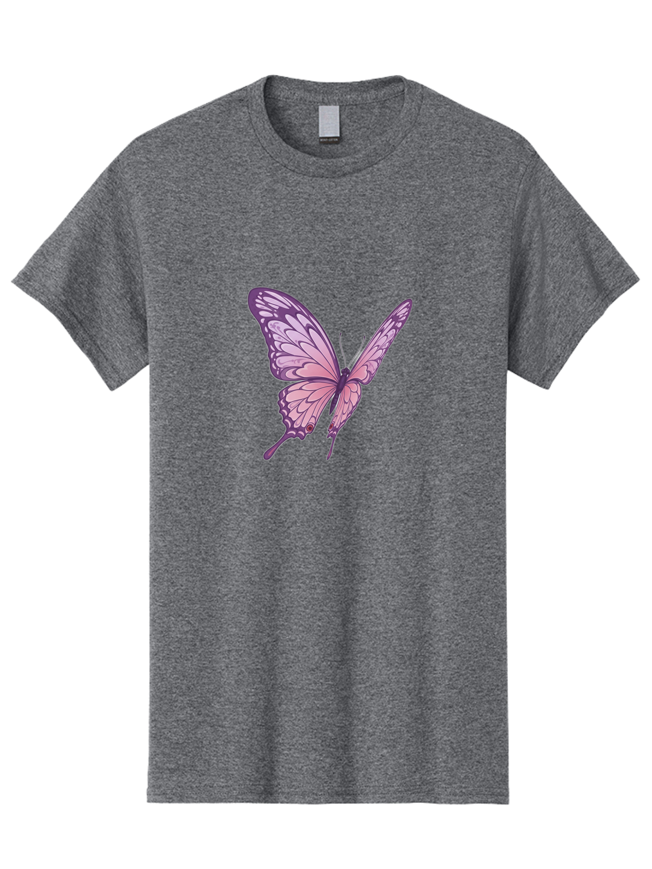 Purple-Butterfly Men'S Graphic Tee, 100% Cotton, Comfortable Casual Summer Wear, Machine Washable, Vintage Camera, Old Camera, Antique Camera, Black Camera, Classic Photography, Photography Equipment, Nostalgic Device, Film Camera, Camera Art Bag984