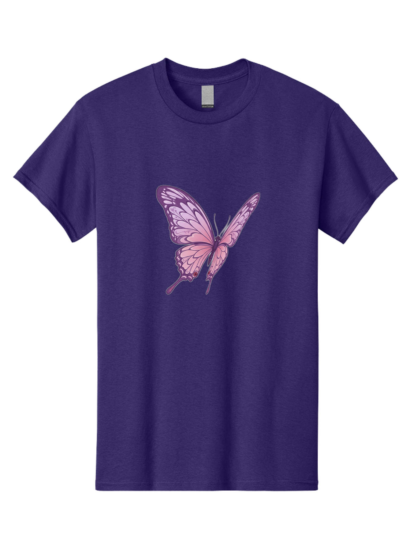 Purple-Butterfly Men'S Graphic Tee, 100% Cotton, Comfortable Casual Summer Wear, Machine Washable, Vintage Camera, Old Camera, Antique Camera, Black Camera, Classic Photography, Photography Equipment, Nostalgic Device, Film Camera, Camera Art Bag984