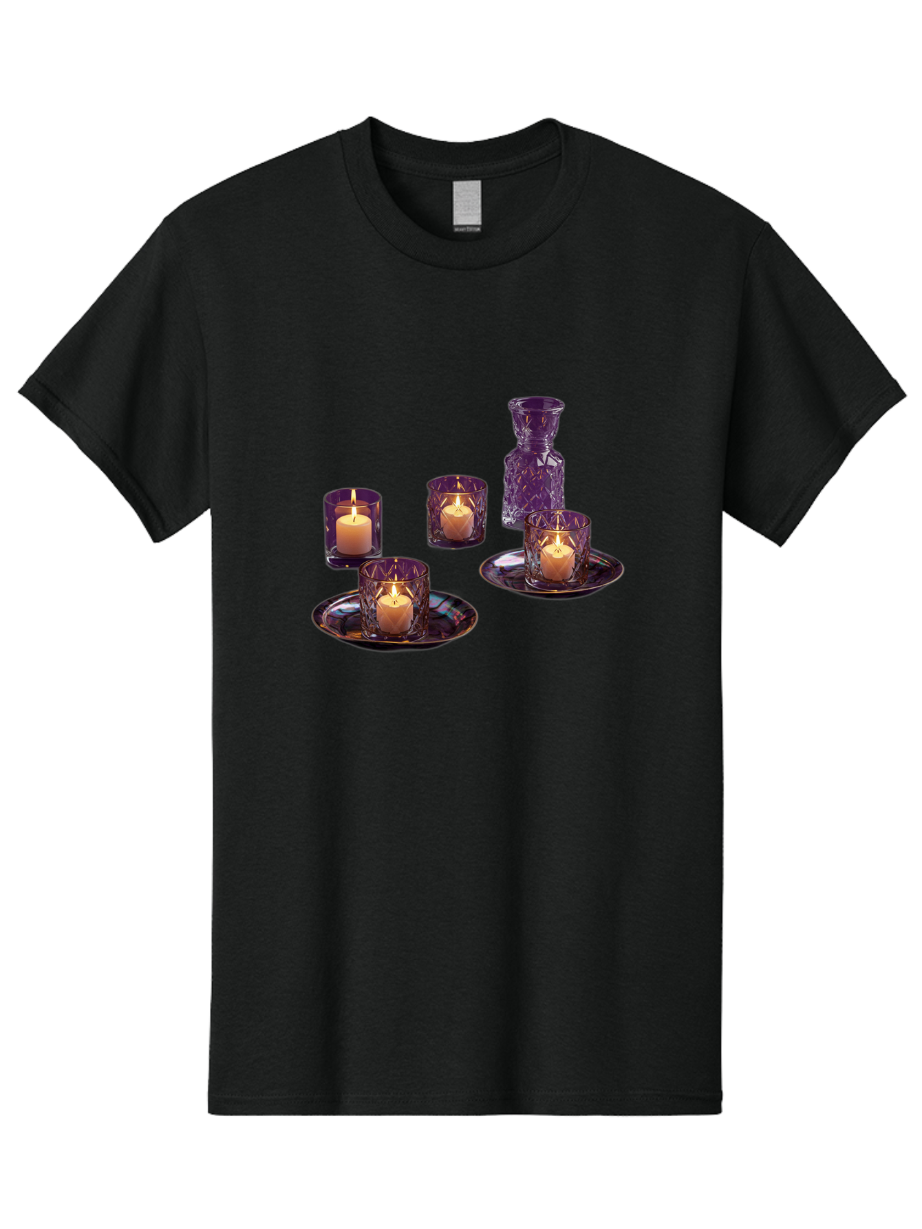 Purple-Candle-Holders Men'S Graphic Tee, 100% Cotton, Comfortable Casual Summer Wear, Machine Washable, Vintage Camera, Old Camera, Antique Camera, Black Camera, Classic Photography, Photography Equipment, Nostalgic Device, Film Camera, Bag985