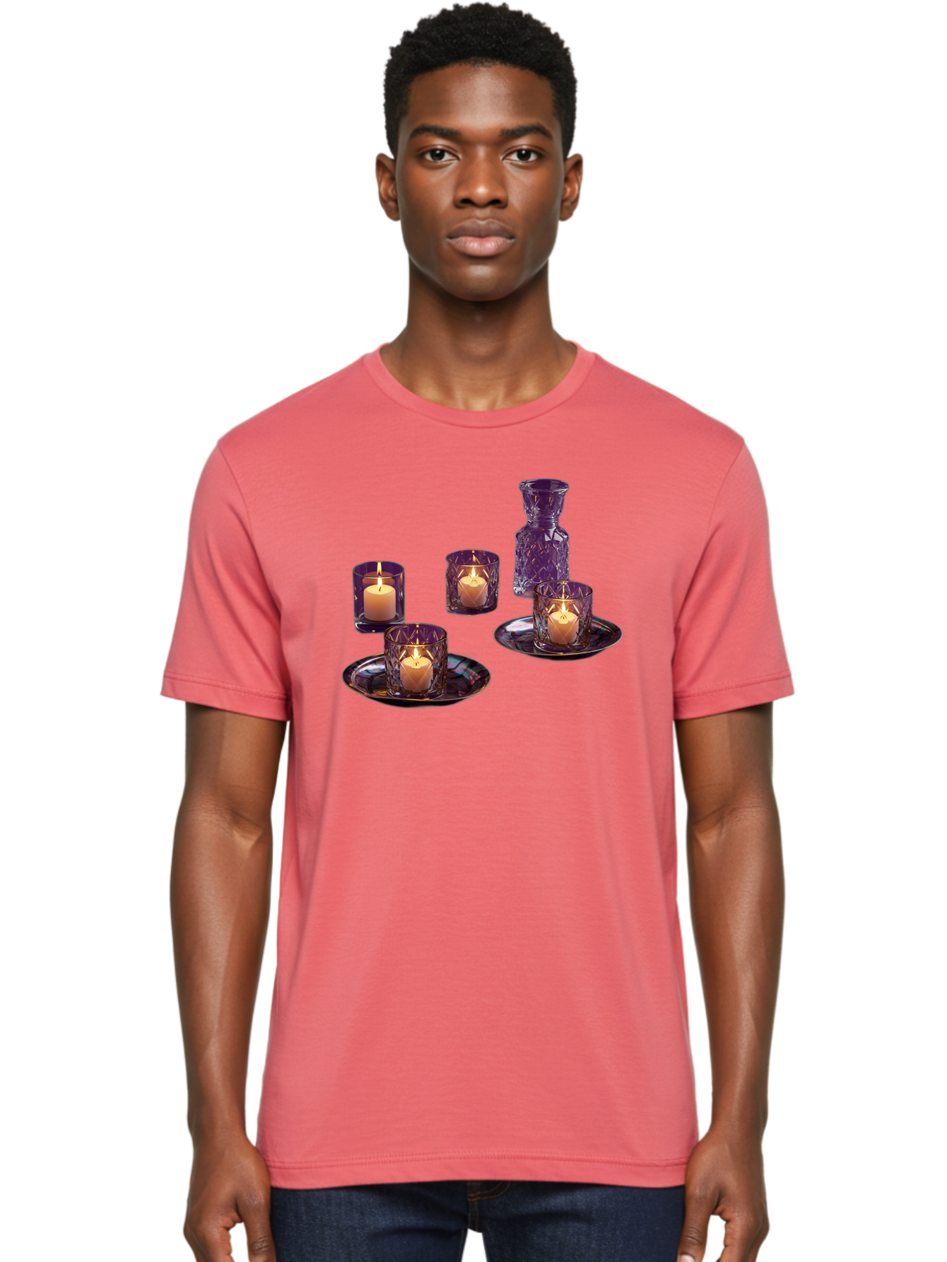 Purple-Candle-Holders Men'S Graphic Tee, 100% Cotton, Comfortable Casual Summer Wear, Machine Washable, Vintage Camera, Old Camera, Antique Camera, Black Camera, Classic Photography, Photography Equipment, Nostalgic Device, Film Camera, Bag985
