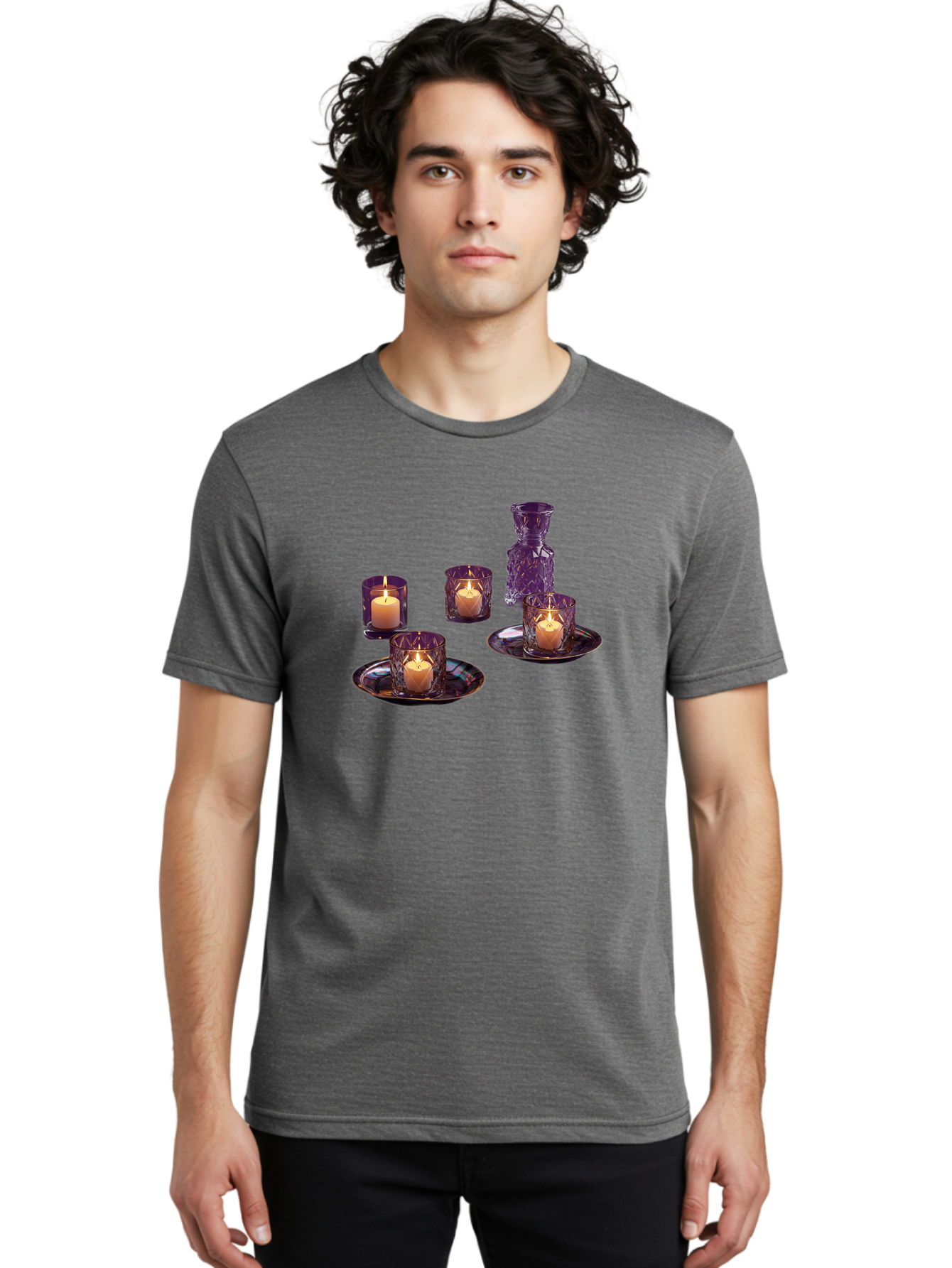 Purple-Candle-Holders Men'S Graphic Tee, 100% Cotton, Comfortable Casual Summer Wear, Machine Washable, Vintage Camera, Old Camera, Antique Camera, Black Camera, Classic Photography, Photography Equipment, Nostalgic Device, Film Camera, Bag985