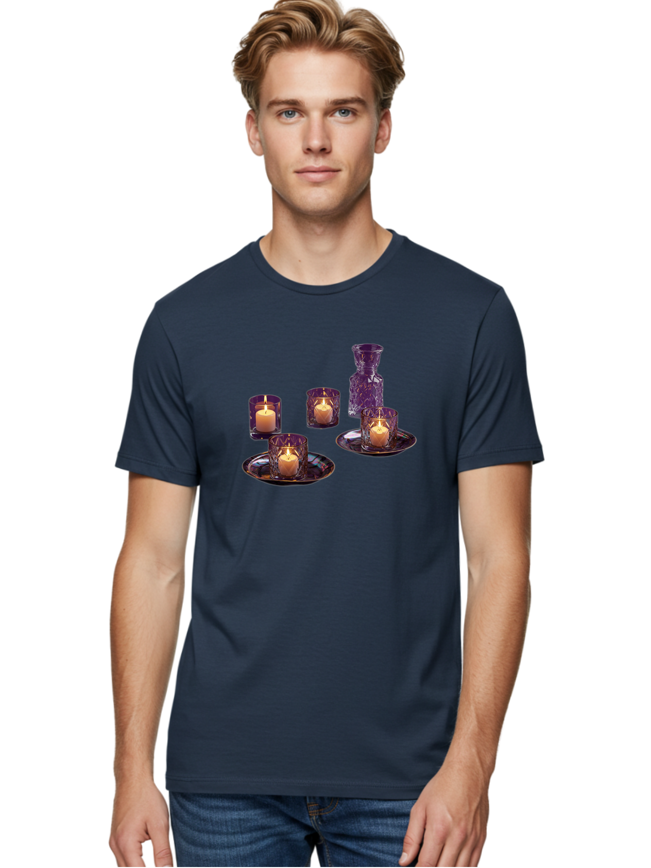 Purple-Candle-Holders Men'S Graphic Tee, 100% Cotton, Comfortable Casual Summer Wear, Machine Washable, Vintage Camera, Old Camera, Antique Camera, Black Camera, Classic Photography, Photography Equipment, Nostalgic Device, Film Camera, Bag985