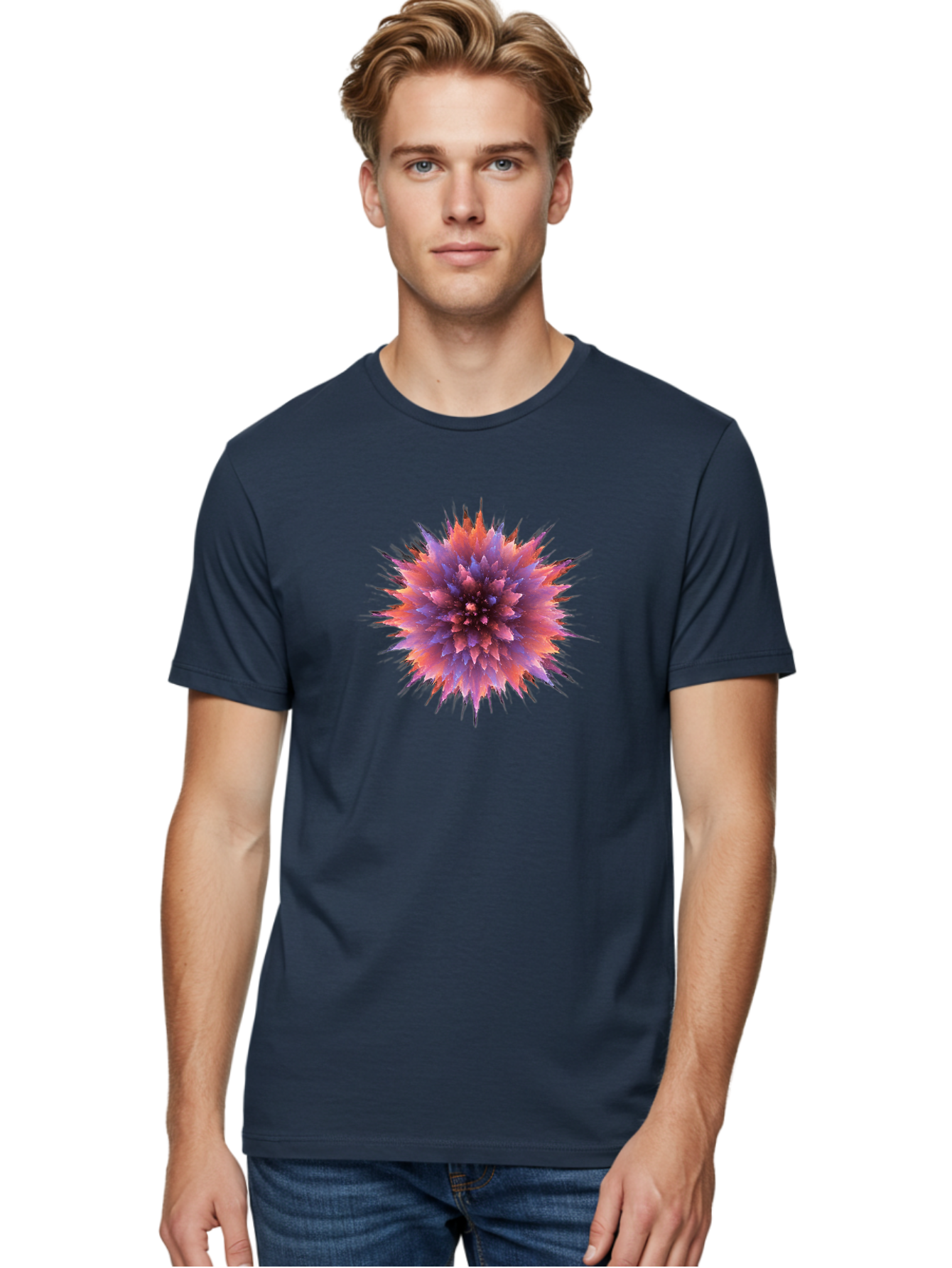 Purple-Fractal Men'S Graphic Tee, 100% Cotton, Comfortable Casual Summer Wear, Machine Washable, Vintage Camera, Old Camera, Antique Camera, Black Camera, Classic Photography, Photography Equipment, Nostalgic Device, Film Camera, Camera Art Bag988