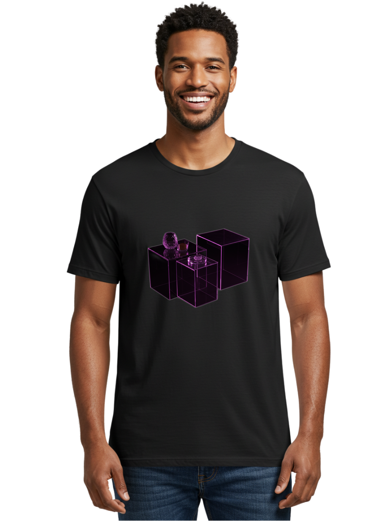Purple-Glass-Boxes Men'S Graphic Tee, 100% Cotton, Comfortable Casual Summer Wear, Machine Washable, Vintage Camera, Old Camera, Antique Camera, Black Camera, Classic Photography, Photography Equipment, Nostalgic Device, Film Camera, Bag989