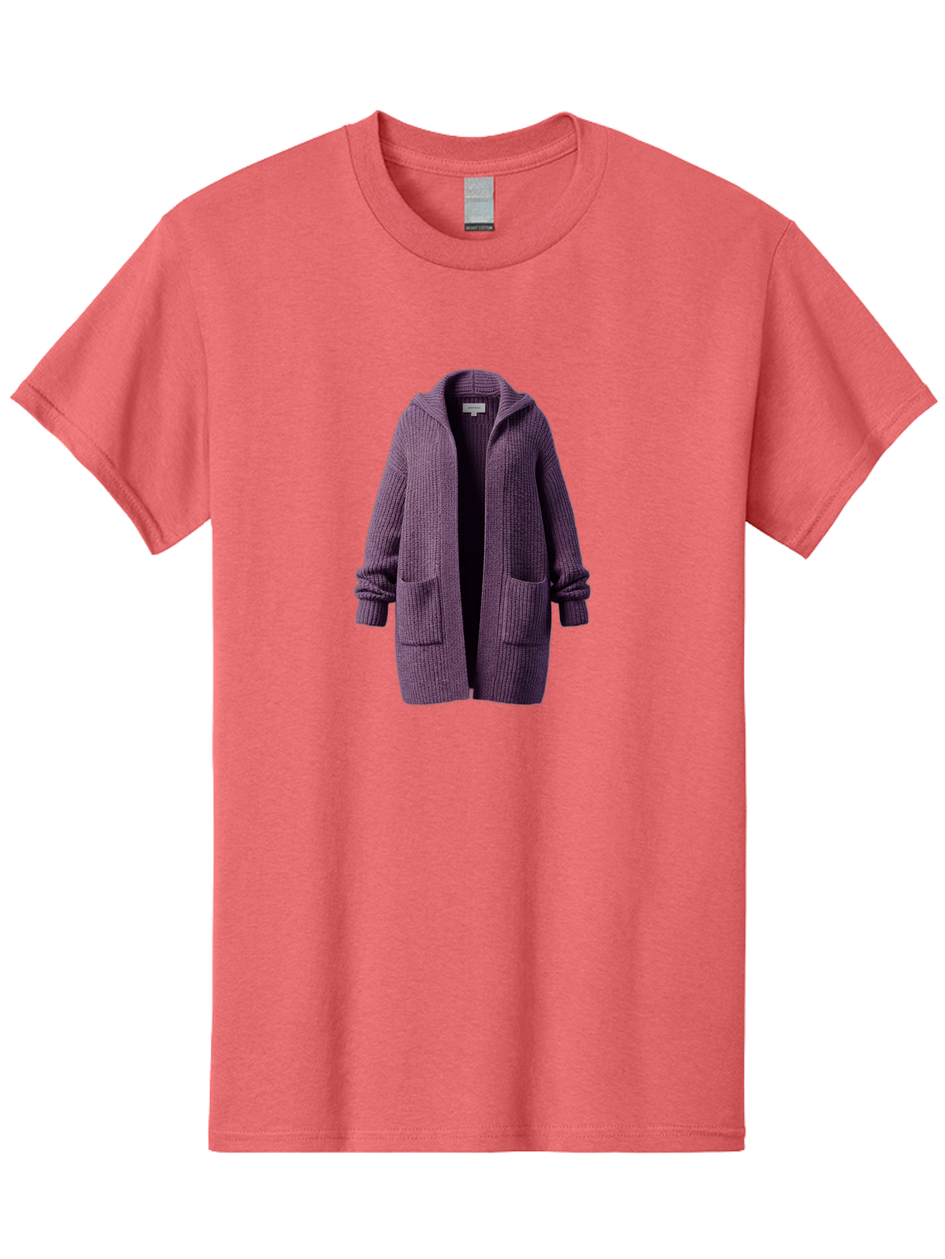 Purple-Knit-Cardigan Men'S Graphic Tee, 100% Cotton, Comfortable Casual Summer Wear, Machine Washable, Vintage Camera, Old Camera, Antique Camera, Black Camera, Classic Photography, Photography Equipment, Nostalgic Device, Film Camera, Bag991