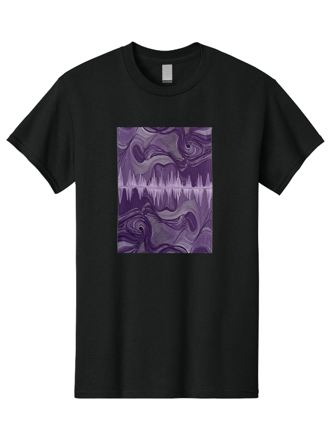Purple-Sound-Wave Men'S Graphic Tee, 100% Cotton, Comfortable Casual Summer Wear, Machine Washable, Vintage Camera, Old Camera, Antique Camera, Black Camera, Classic Photography, Photography Equipment, Nostalgic Device, Film Camera, Camera Art Bag996