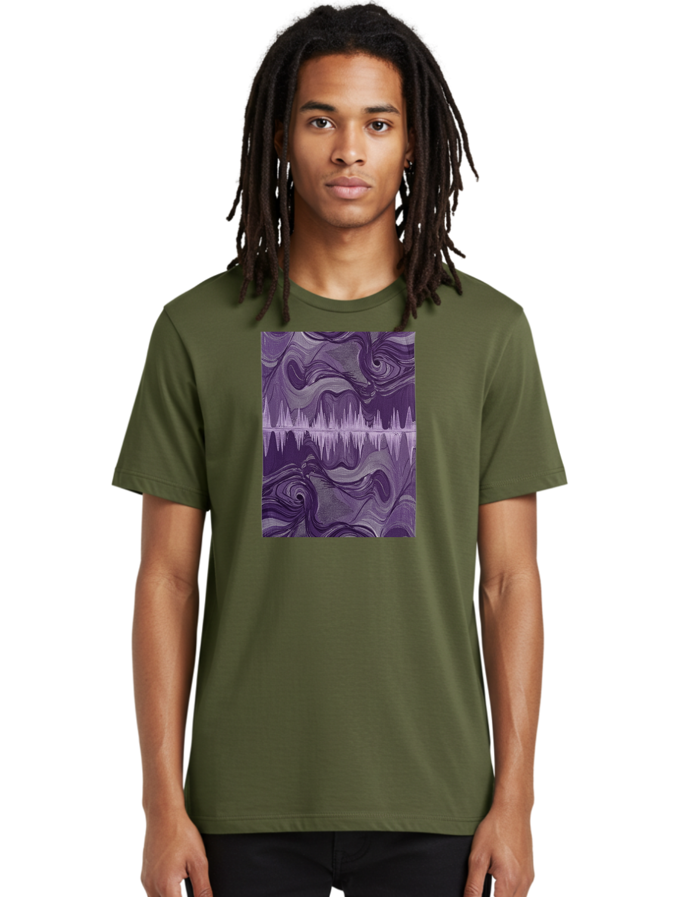 Purple-Sound-Wave Men'S Graphic Tee, 100% Cotton, Comfortable Casual Summer Wear, Machine Washable, Vintage Camera, Old Camera, Antique Camera, Black Camera, Classic Photography, Photography Equipment, Nostalgic Device, Film Camera, Camera Art Bag996