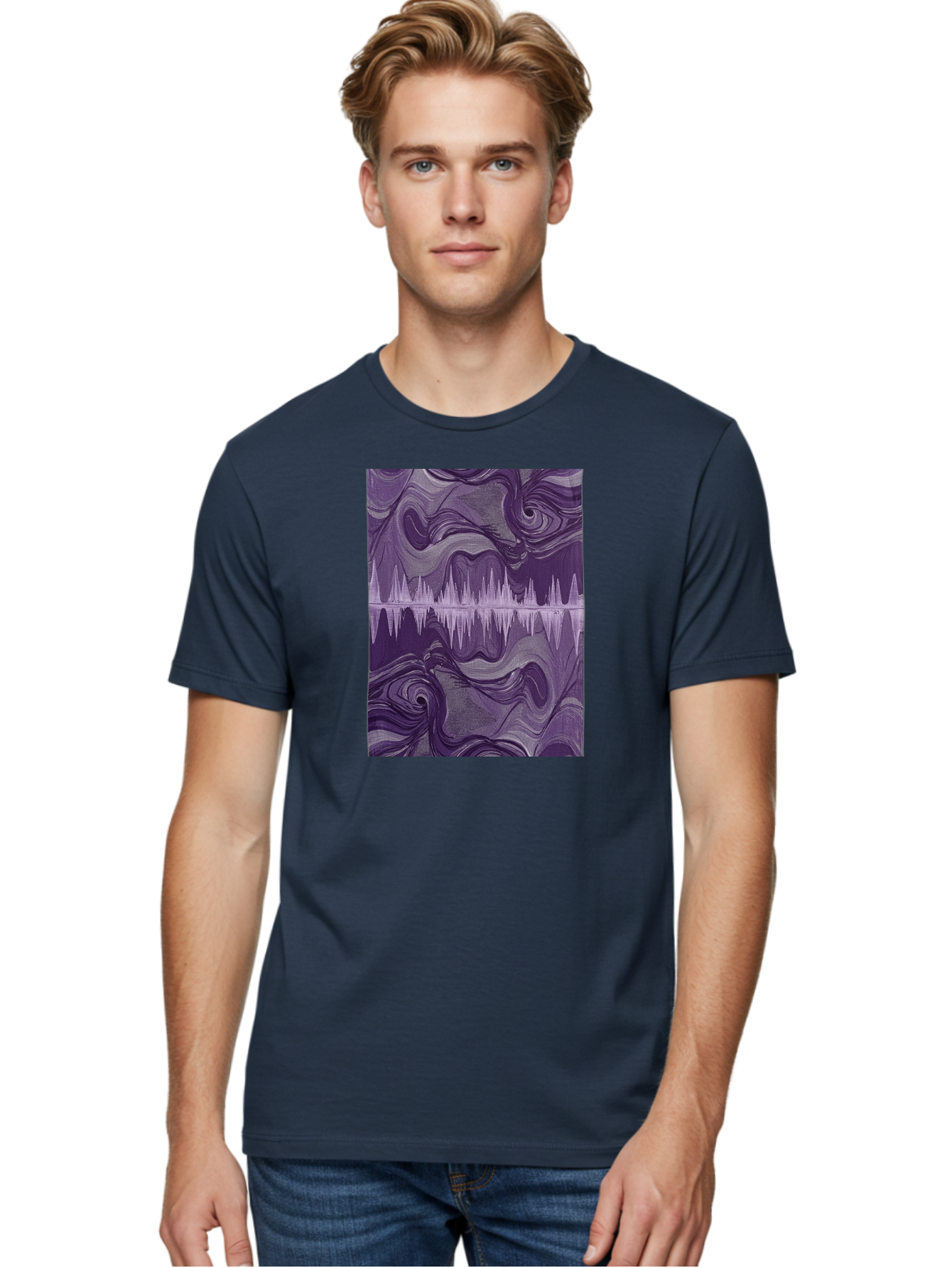 Purple-Sound-Wave Men'S Graphic Tee, 100% Cotton, Comfortable Casual Summer Wear, Machine Washable, Vintage Camera, Old Camera, Antique Camera, Black Camera, Classic Photography, Photography Equipment, Nostalgic Device, Film Camera, Camera Art Bag996