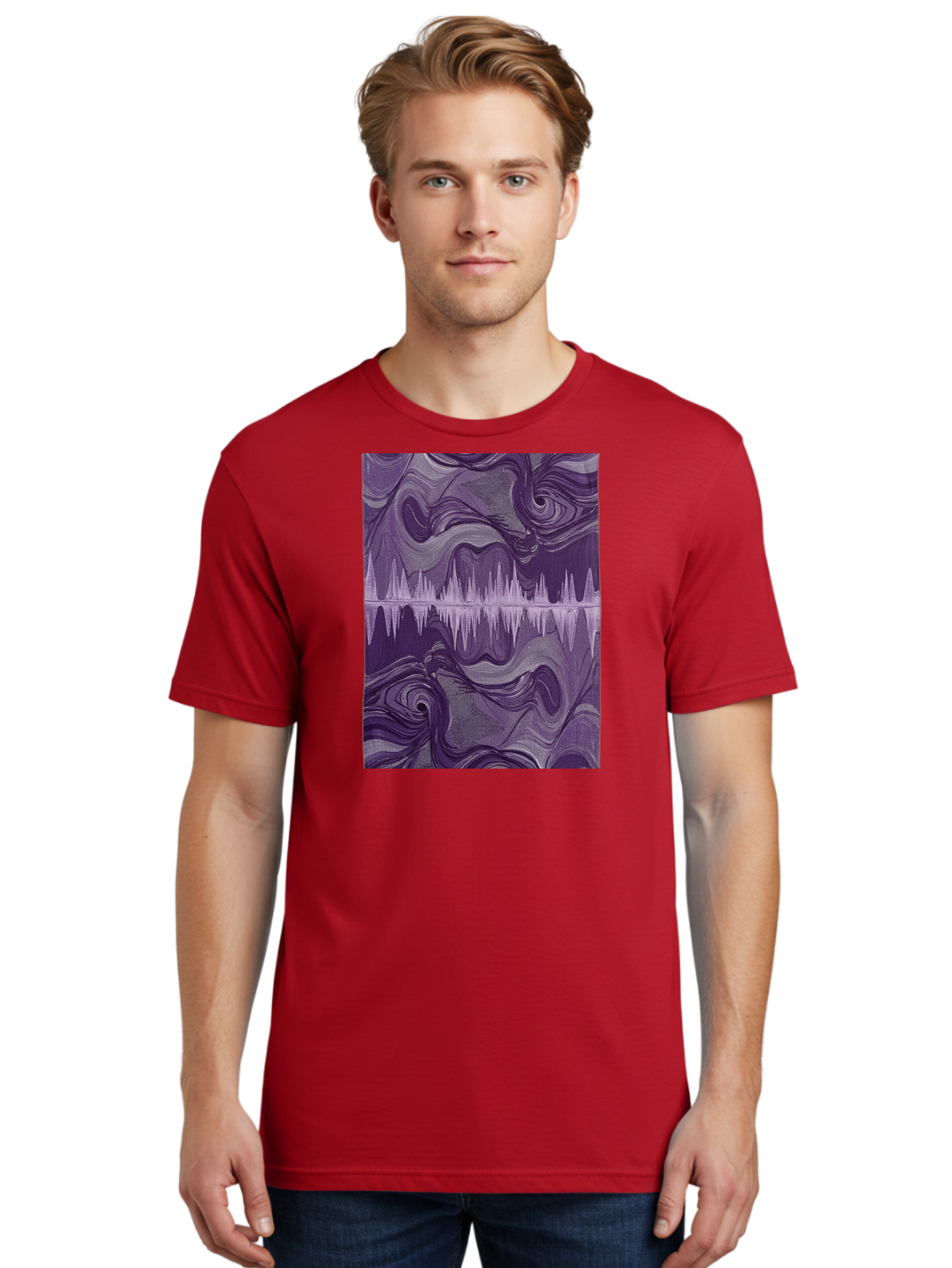 Purple-Sound-Wave Men'S Graphic Tee, 100% Cotton, Comfortable Casual Summer Wear, Machine Washable, Vintage Camera, Old Camera, Antique Camera, Black Camera, Classic Photography, Photography Equipment, Nostalgic Device, Film Camera, Camera Art Bag996