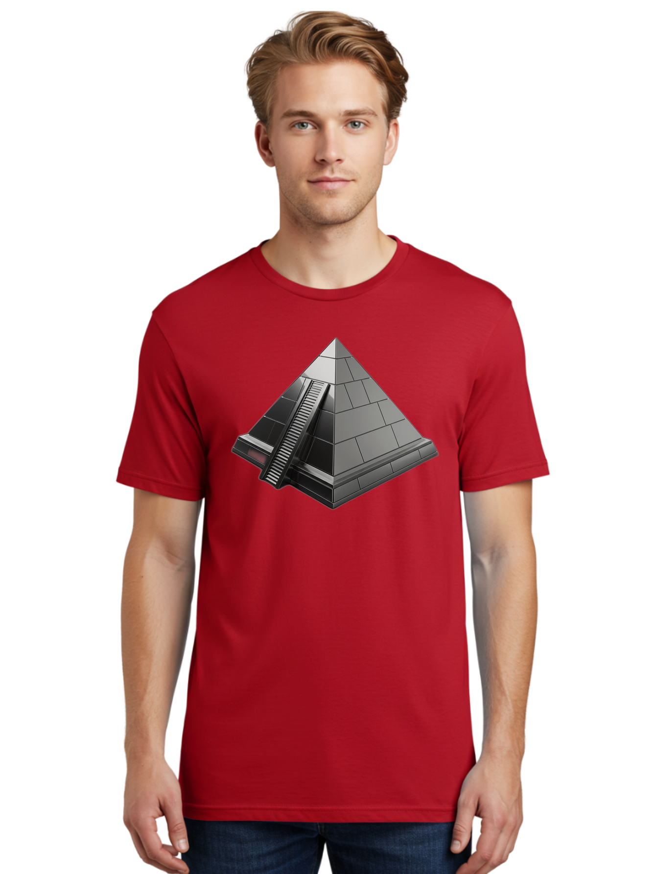 Pyramid Men'S Graphic Tee, 100% Cotton, Comfortable Casual Summer Wear, Machine Washable, Vintage Camera, Old Camera, Antique Camera, Black Camera, Classic Photography, Photography Equipment, Nostalgic Device, Film Camera, Camera Art Bah000