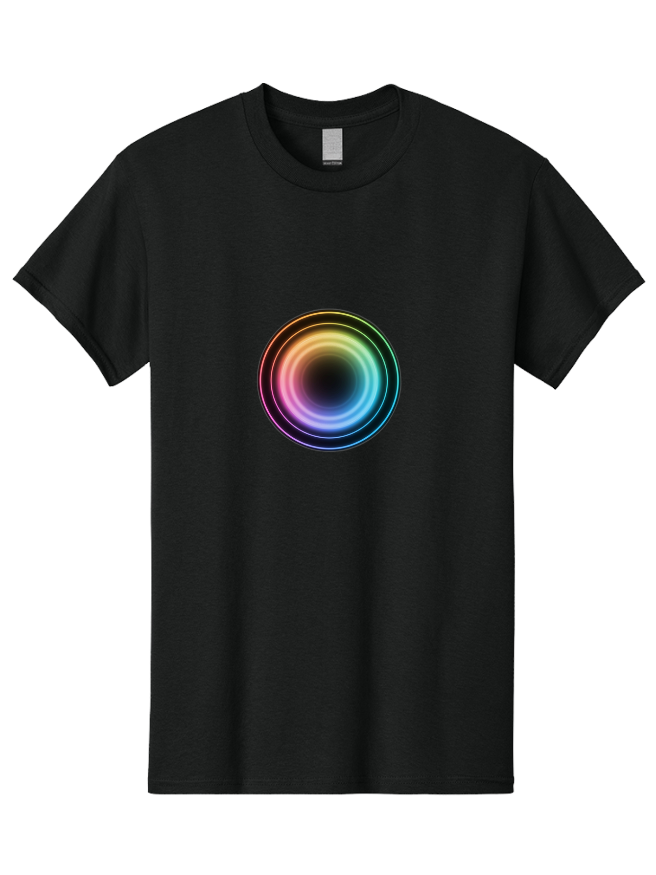Rainbow-Circle Men'S Graphic Tee, 100% Cotton, Comfortable Casual Summer Wear, Machine Washable, Vintage Camera, Old Camera, Antique Camera, Black Camera, Classic Photography, Photography Equipment, Nostalgic Device, Film Camera, Camera Art Bah005