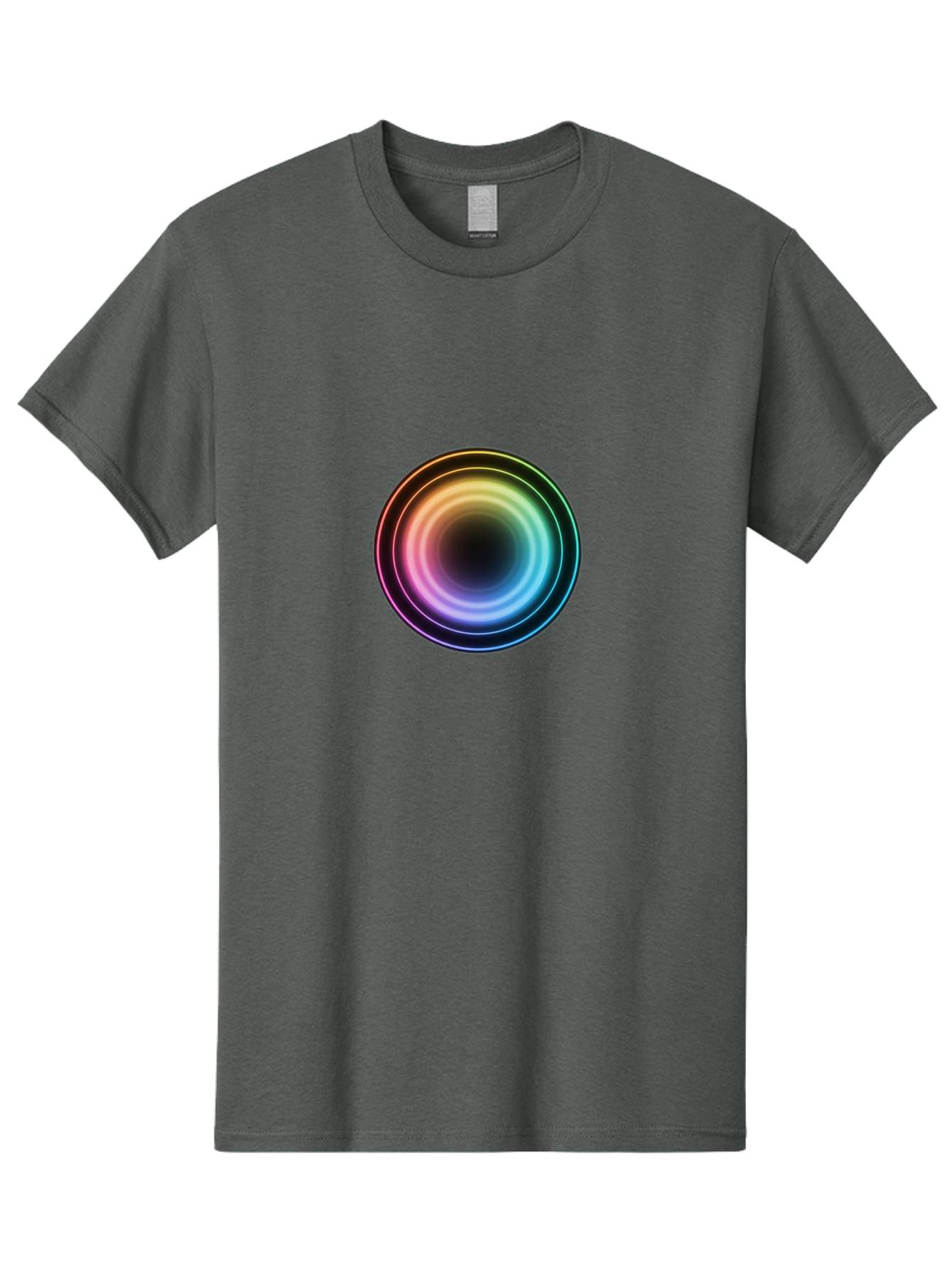 Rainbow-Circle Men'S Graphic Tee, 100% Cotton, Comfortable Casual Summer Wear, Machine Washable, Vintage Camera, Old Camera, Antique Camera, Black Camera, Classic Photography, Photography Equipment, Nostalgic Device, Film Camera, Camera Art Bah005