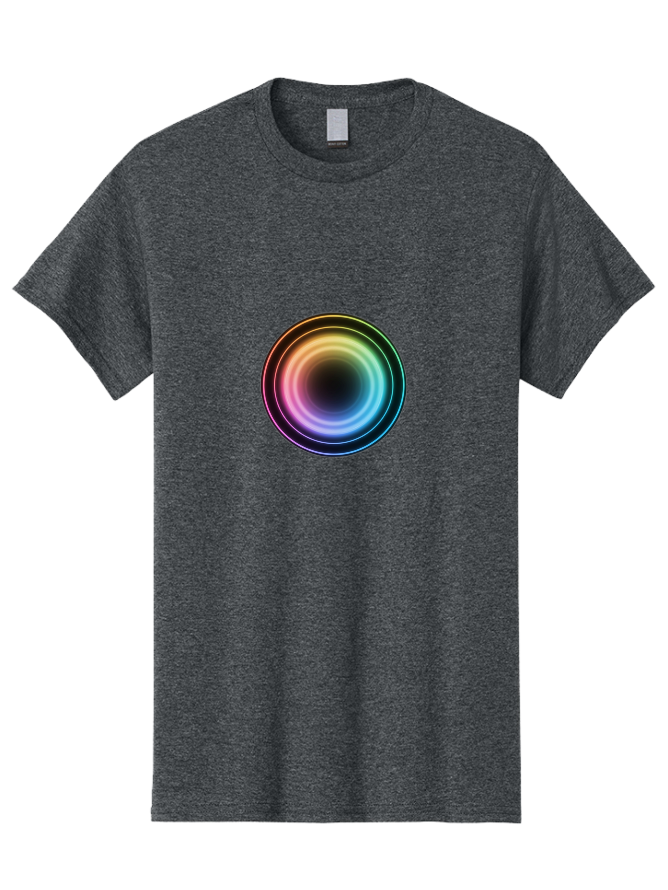 Rainbow-Circle Men'S Graphic Tee, 100% Cotton, Comfortable Casual Summer Wear, Machine Washable, Vintage Camera, Old Camera, Antique Camera, Black Camera, Classic Photography, Photography Equipment, Nostalgic Device, Film Camera, Camera Art Bah005