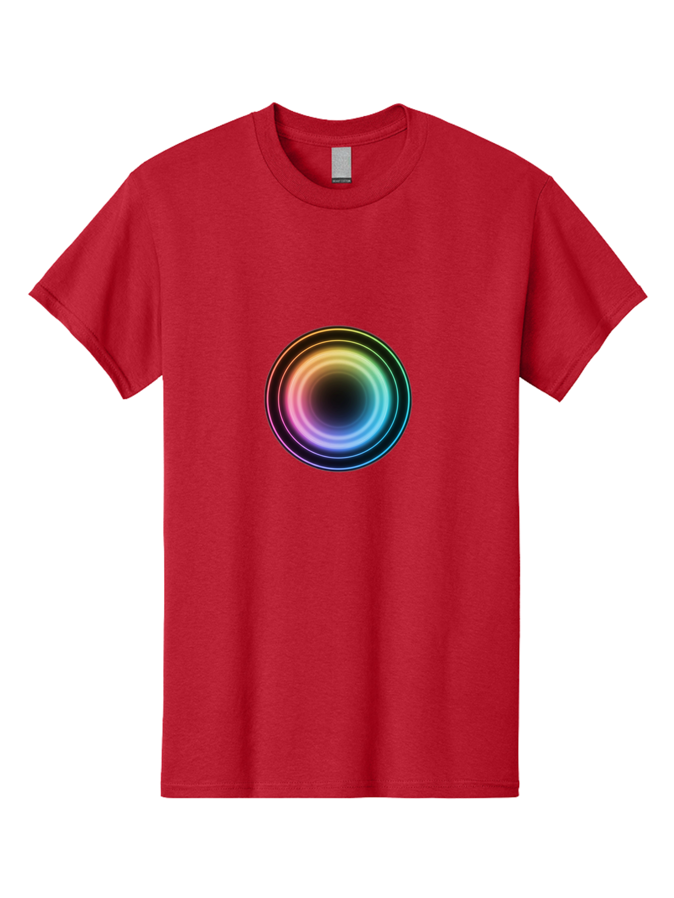Rainbow-Circle Men'S Graphic Tee, 100% Cotton, Comfortable Casual Summer Wear, Machine Washable, Vintage Camera, Old Camera, Antique Camera, Black Camera, Classic Photography, Photography Equipment, Nostalgic Device, Film Camera, Camera Art Bah005
