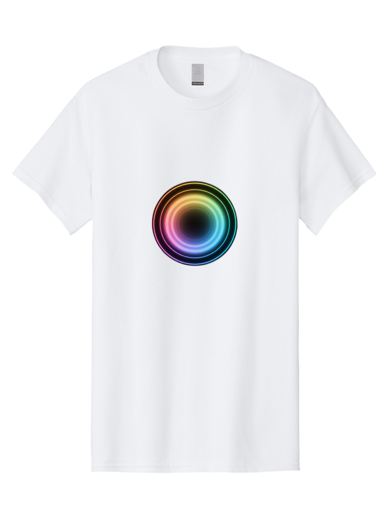 Rainbow-Circle Men'S Graphic Tee, 100% Cotton, Comfortable Casual Summer Wear, Machine Washable, Vintage Camera, Old Camera, Antique Camera, Black Camera, Classic Photography, Photography Equipment, Nostalgic Device, Film Camera, Camera Art Bah005