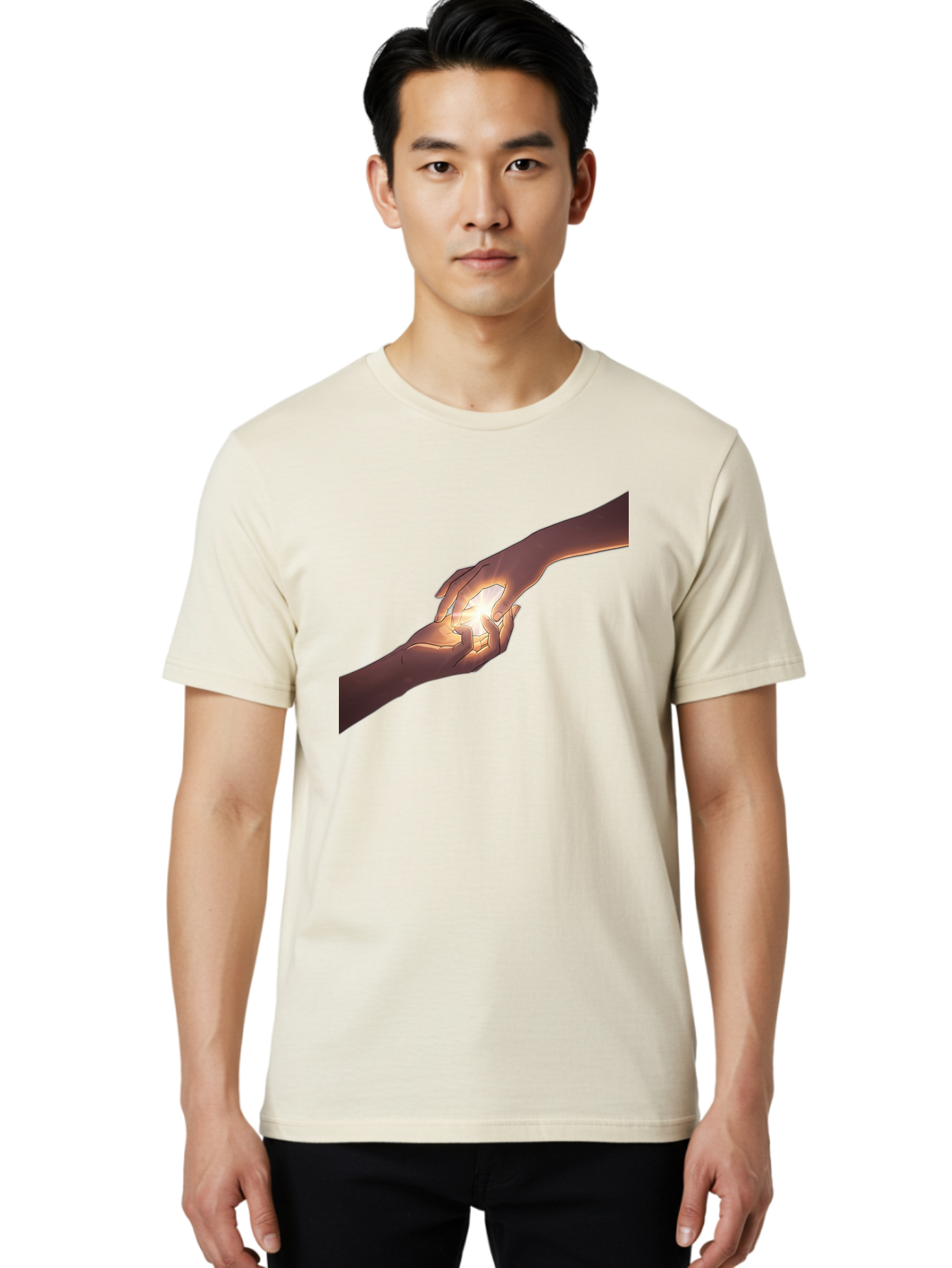 Reaching-Hands Men'S Graphic Tee, 100% Cotton, Comfortable Casual Summer Wear, Machine Washable, Vintage Camera, Old Camera, Antique Camera, Black Camera, Classic Photography, Photography Equipment, Nostalgic Device, Film Camera, Camera Art Bah010