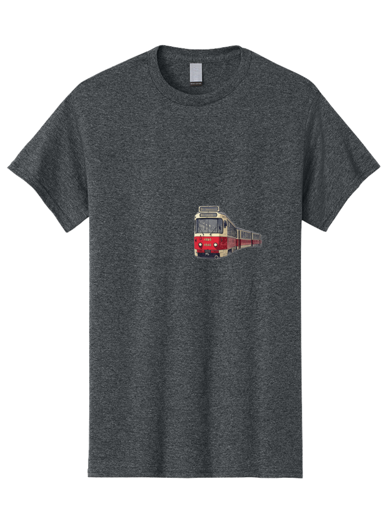 Red-And-White-Train-1536 Men'S Graphic Tee, 100% Cotton, Comfortable Casual Summer Wear, Machine Washable, Vintage Camera, Old Camera, Antique Camera, Black Camera, Classic Photography, Photography Equipment, Nostalgic Device, Film Camera, Bah014