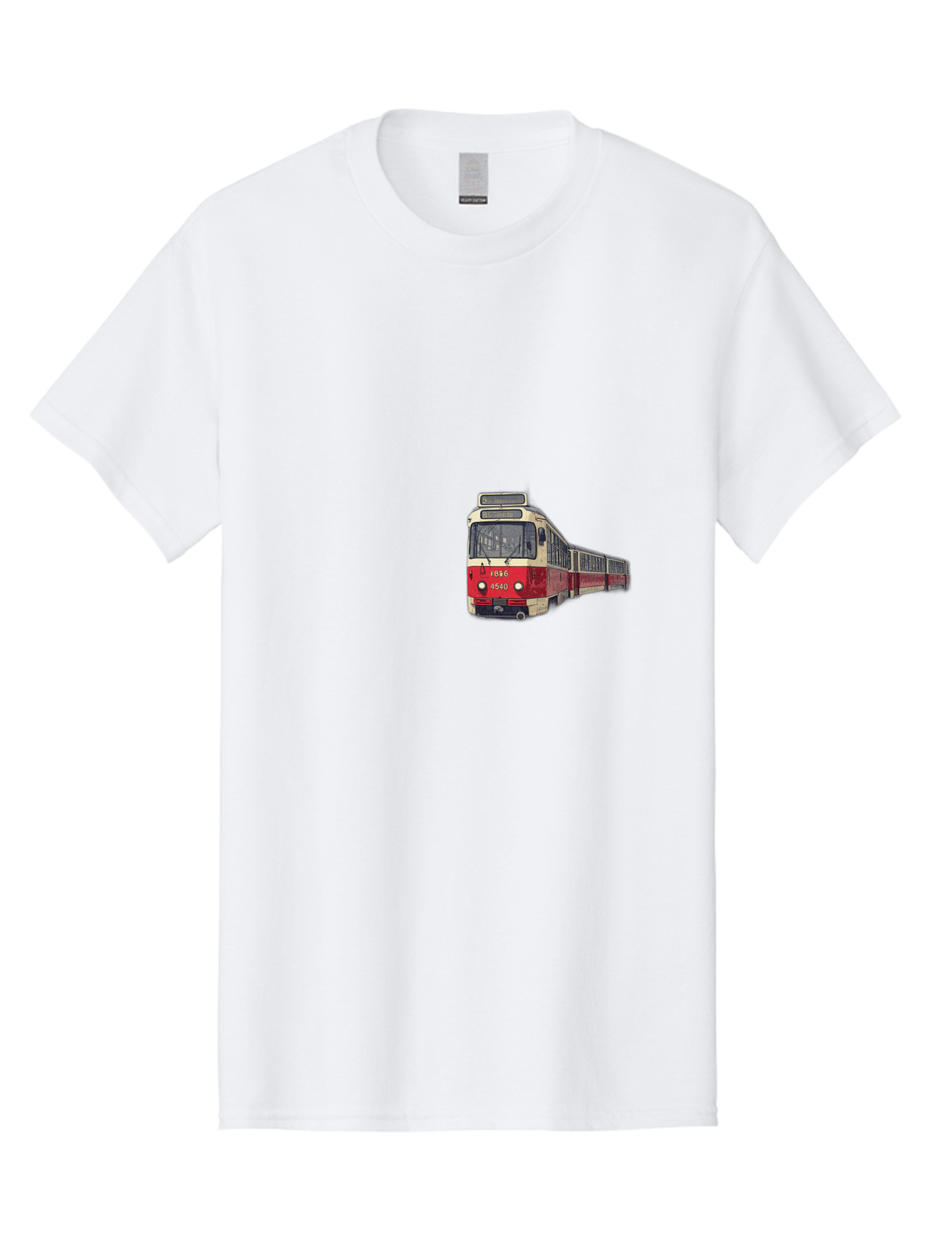 Red-And-White-Train-1536 Men'S Graphic Tee, 100% Cotton, Comfortable Casual Summer Wear, Machine Washable, Vintage Camera, Old Camera, Antique Camera, Black Camera, Classic Photography, Photography Equipment, Nostalgic Device, Film Camera, Bah014