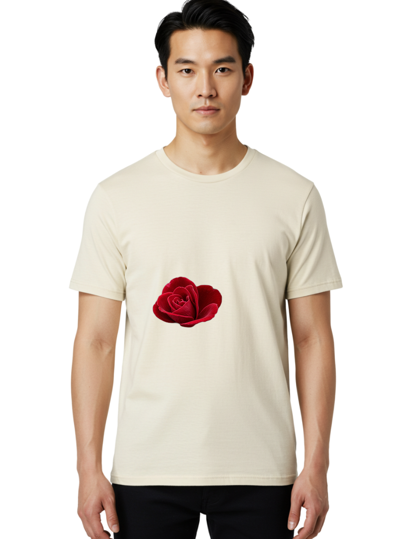 Red-Rose Men'S Graphic Tee, 100% Cotton, Comfortable Casual Summer Wear, Machine Washable, Vintage Camera, Old Camera, Antique Camera, Black Camera, Classic Photography, Photography Equipment, Nostalgic Device, Film Camera, Camera Art Bah021