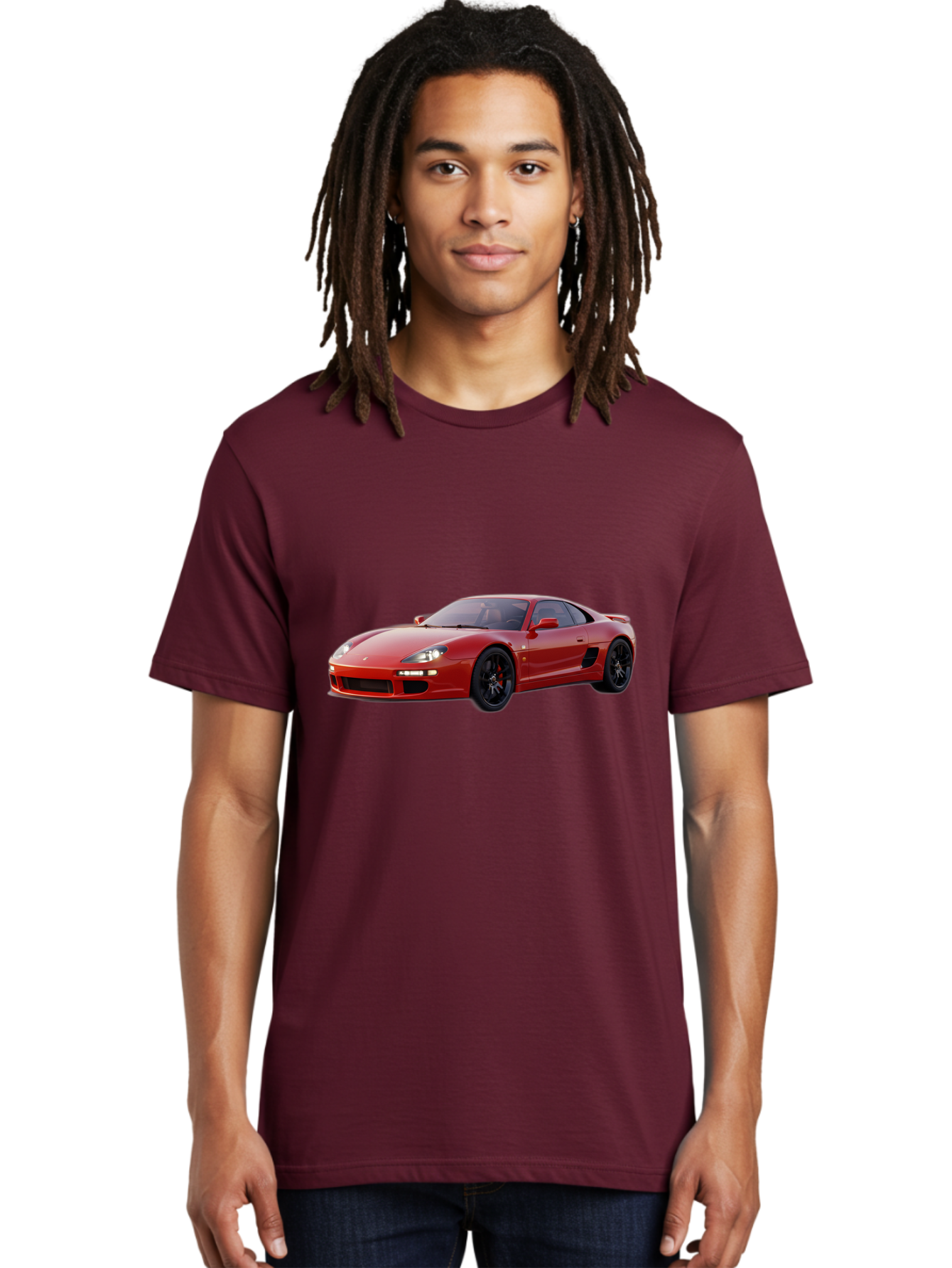 Red-Sports-Car Men'S Graphic Tee, 100% Cotton, Comfortable Casual Summer Wear, Machine Washable, Vintage Camera, Old Camera, Antique Camera, Black Camera, Classic Photography, Photography Equipment, Nostalgic Device, Film Camera, Camera Art Bah023