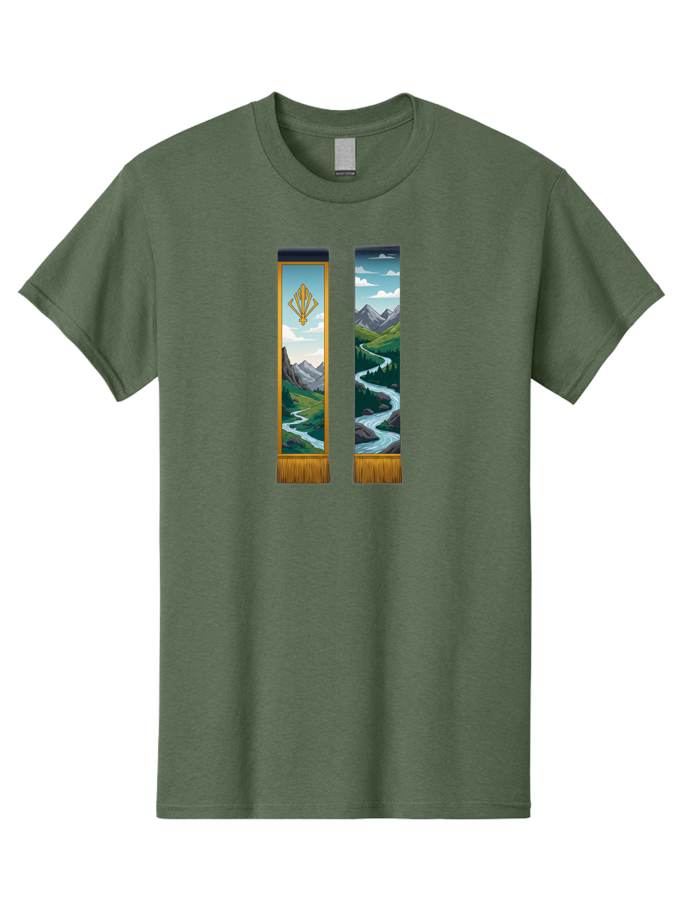 River-Landscape-Banners Men'S Graphic Tee, 100% Cotton, Comfortable Casual Summer Wear, Machine Washable, Vintage Camera, Old Camera, Antique Camera, Black Camera, Classic Photography, Photography Equipment, Nostalgic Device, Film Camera, Bah026