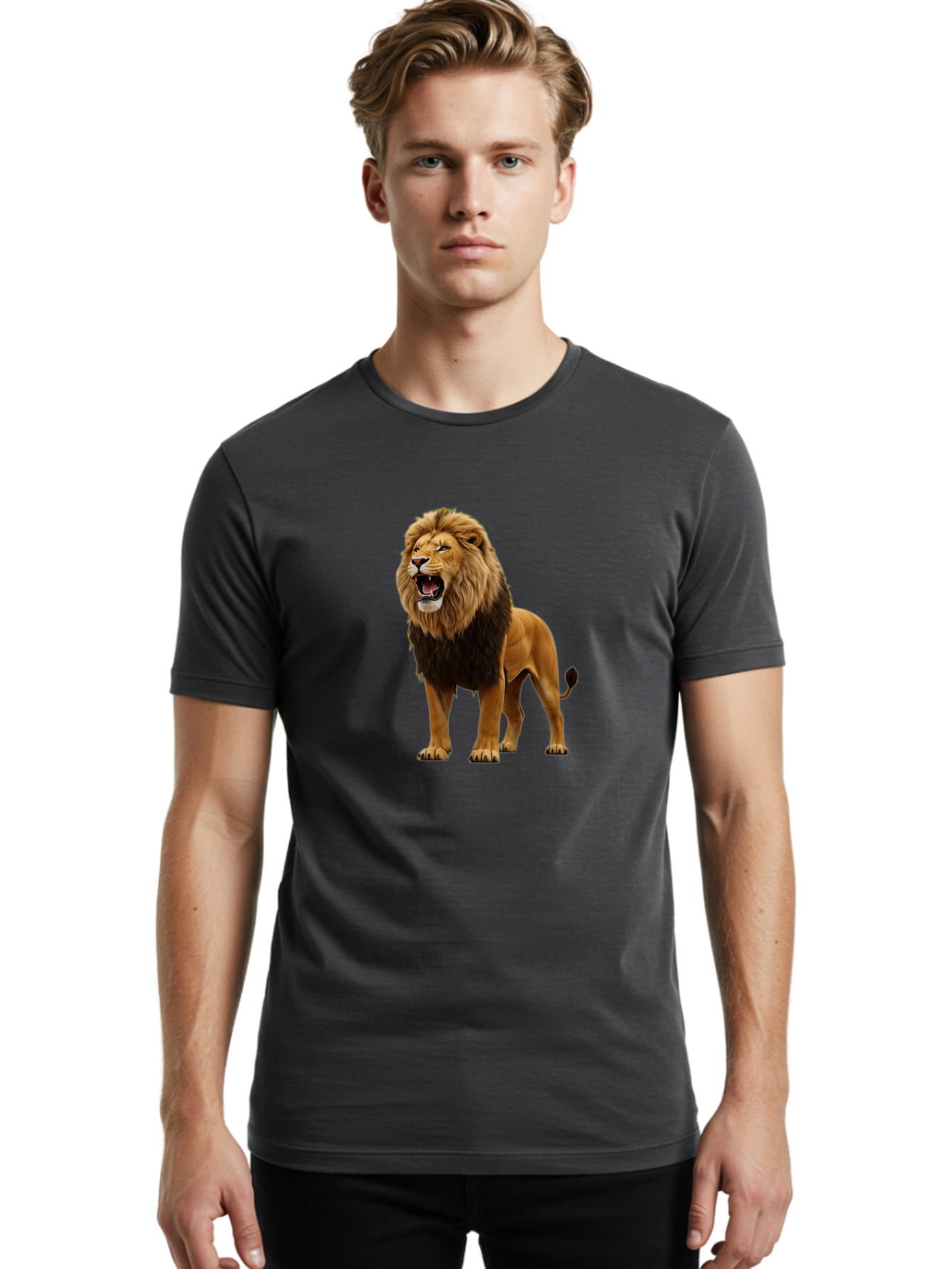 Roaring-Lion Men'S Graphic Tee, 100% Cotton, Comfortable Casual Summer Wear, Machine Washable, Vintage Camera, Old Camera, Antique Camera, Black Camera, Classic Photography, Photography Equipment, Nostalgic Device, Film Camera, Camera Art Bah028