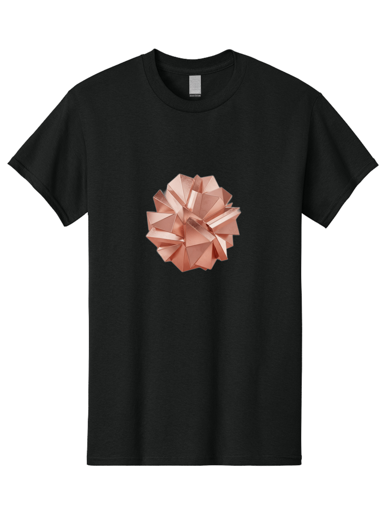Rose-Gold-Origami-Ball Men'S Graphic Tee, 100% Cotton, Comfortable Casual Summer Wear, Machine Washable, Vintage Camera, Old Camera, Antique Camera, Black Camera, Classic Photography, Photography Equipment, Nostalgic Device, Film Camera, Bah043