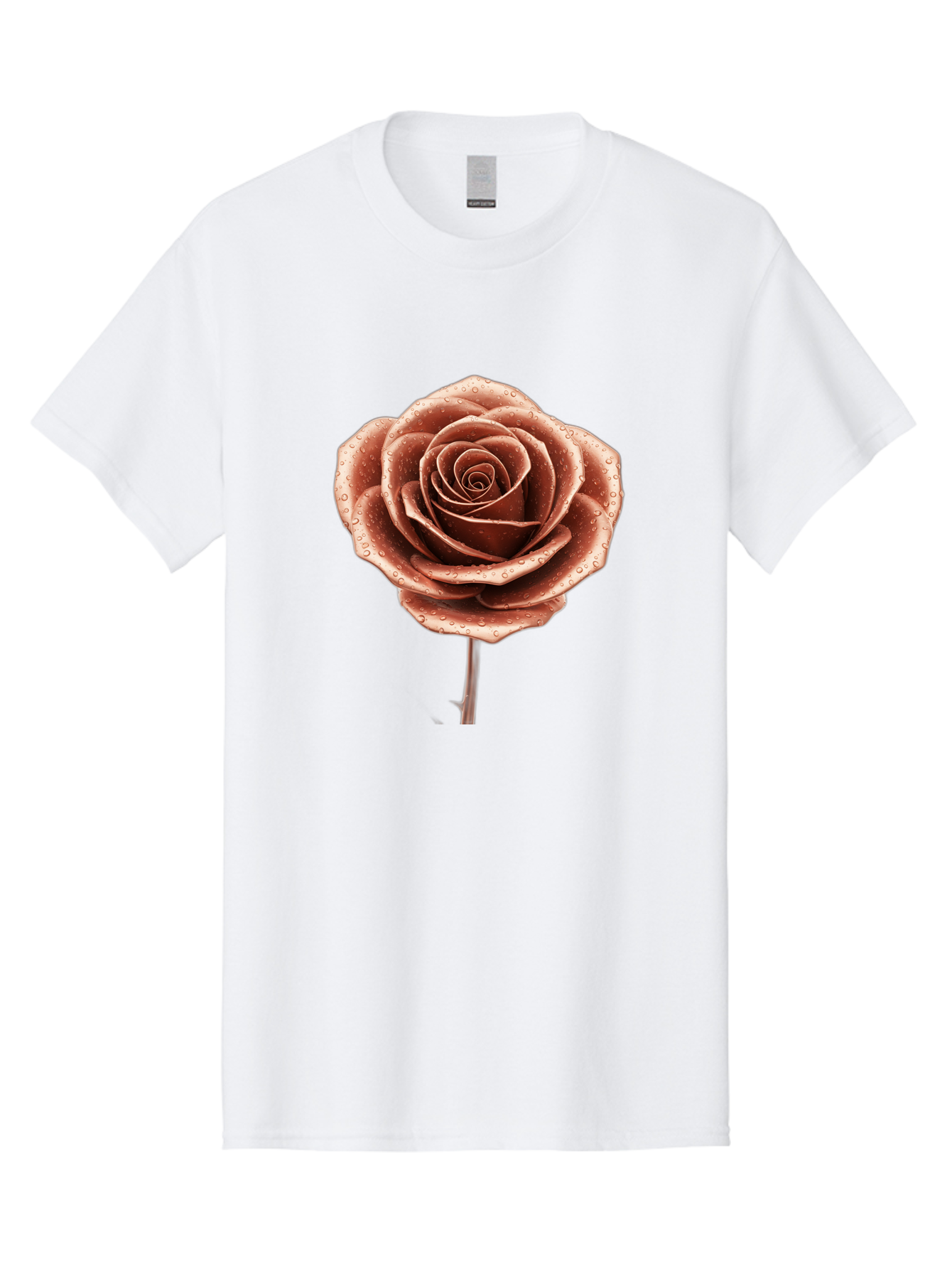 Rose-With-Water-Droplets Men'S Graphic Tee, 100% Cotton, Comfortable Casual Summer Wear, Machine Washable, Vintage Camera, Old Camera, Antique Camera, Black Camera, Classic Photography, Photography Equipment, Nostalgic Device, Film Camera, Bah045